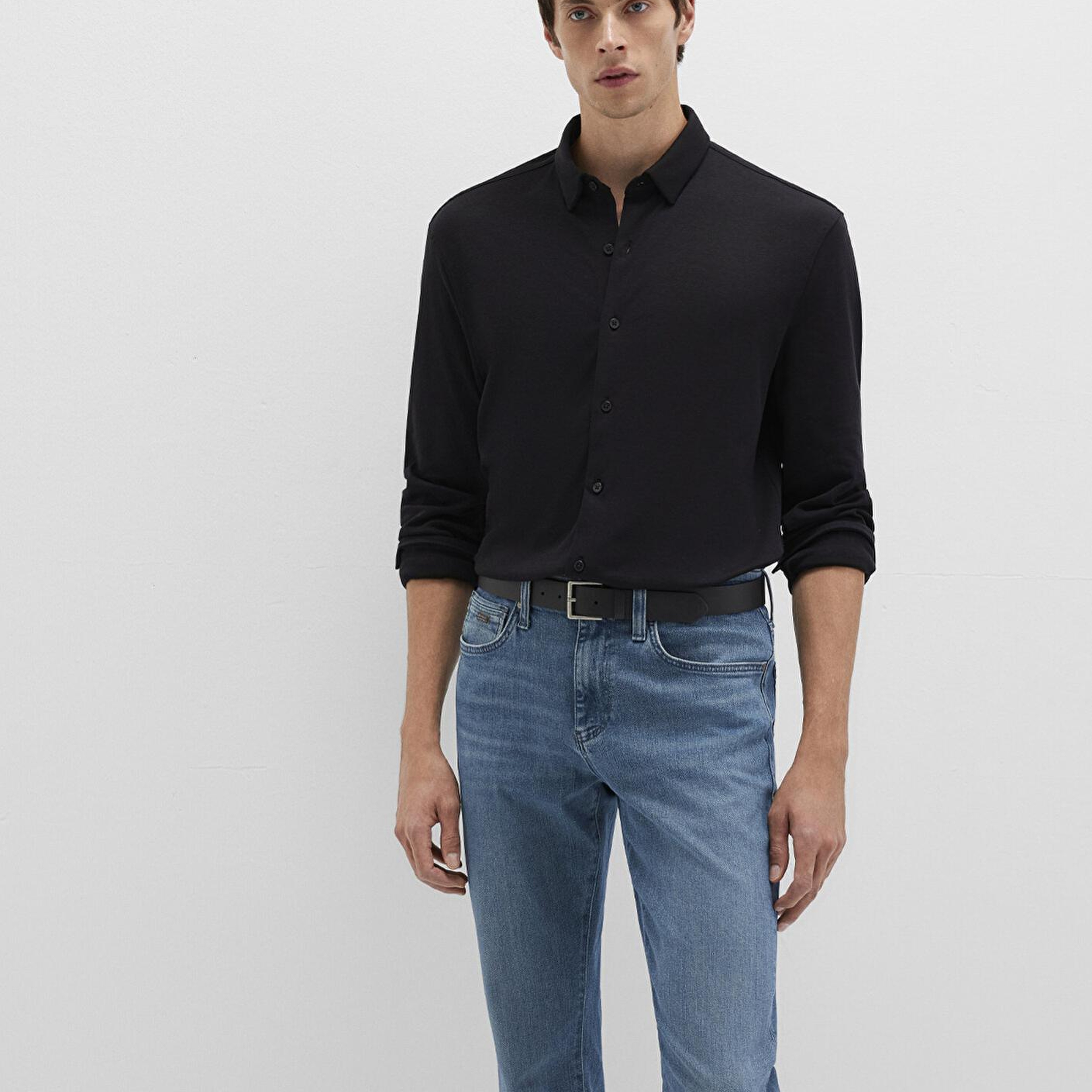 Mavi Mavi Black Siyah Gömlek Slim Fit / Dar Kesim 0211758-900