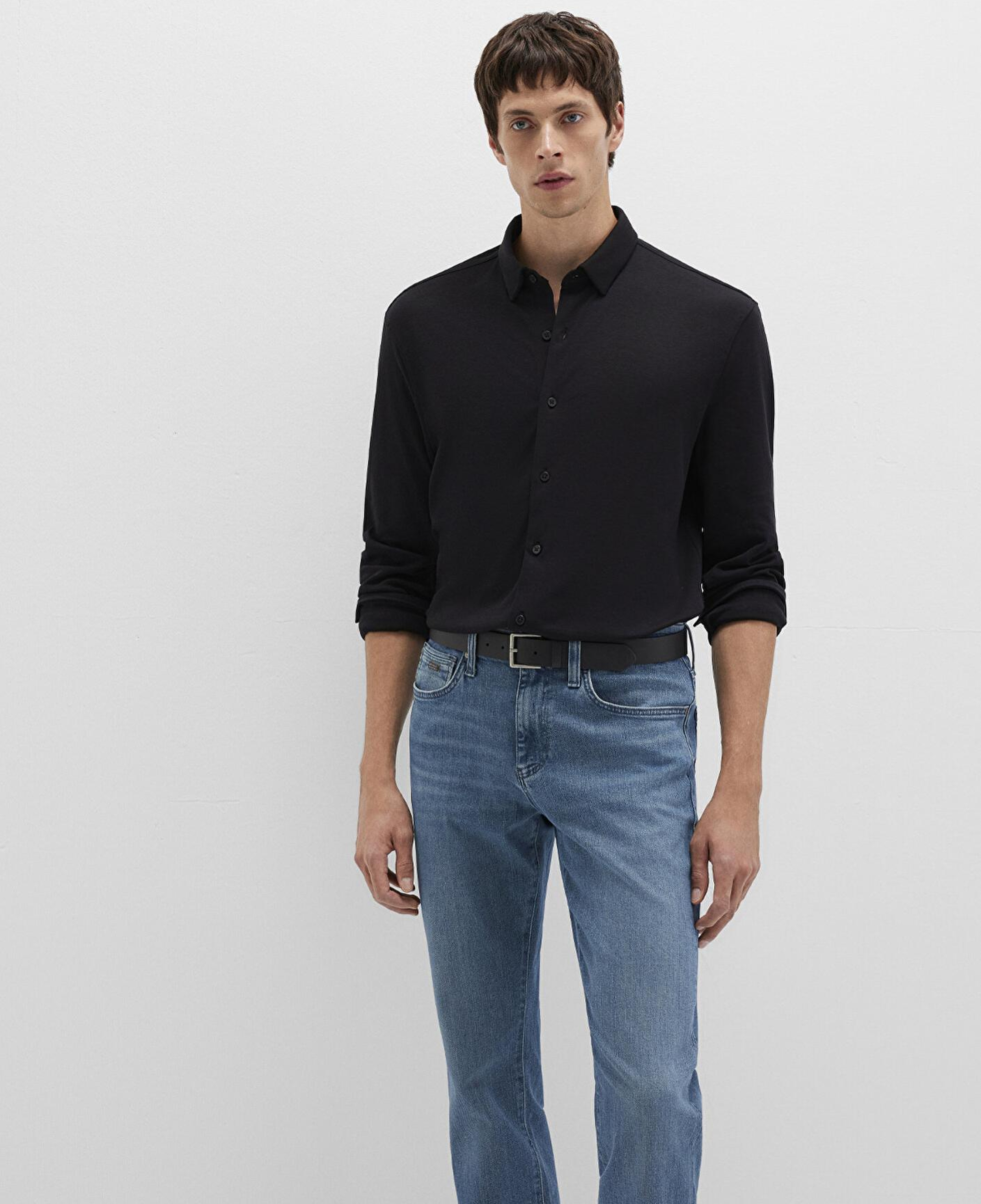 Mavi Mavi Black Siyah Gömlek Slim Fit / Dar Kesim 0211758-900