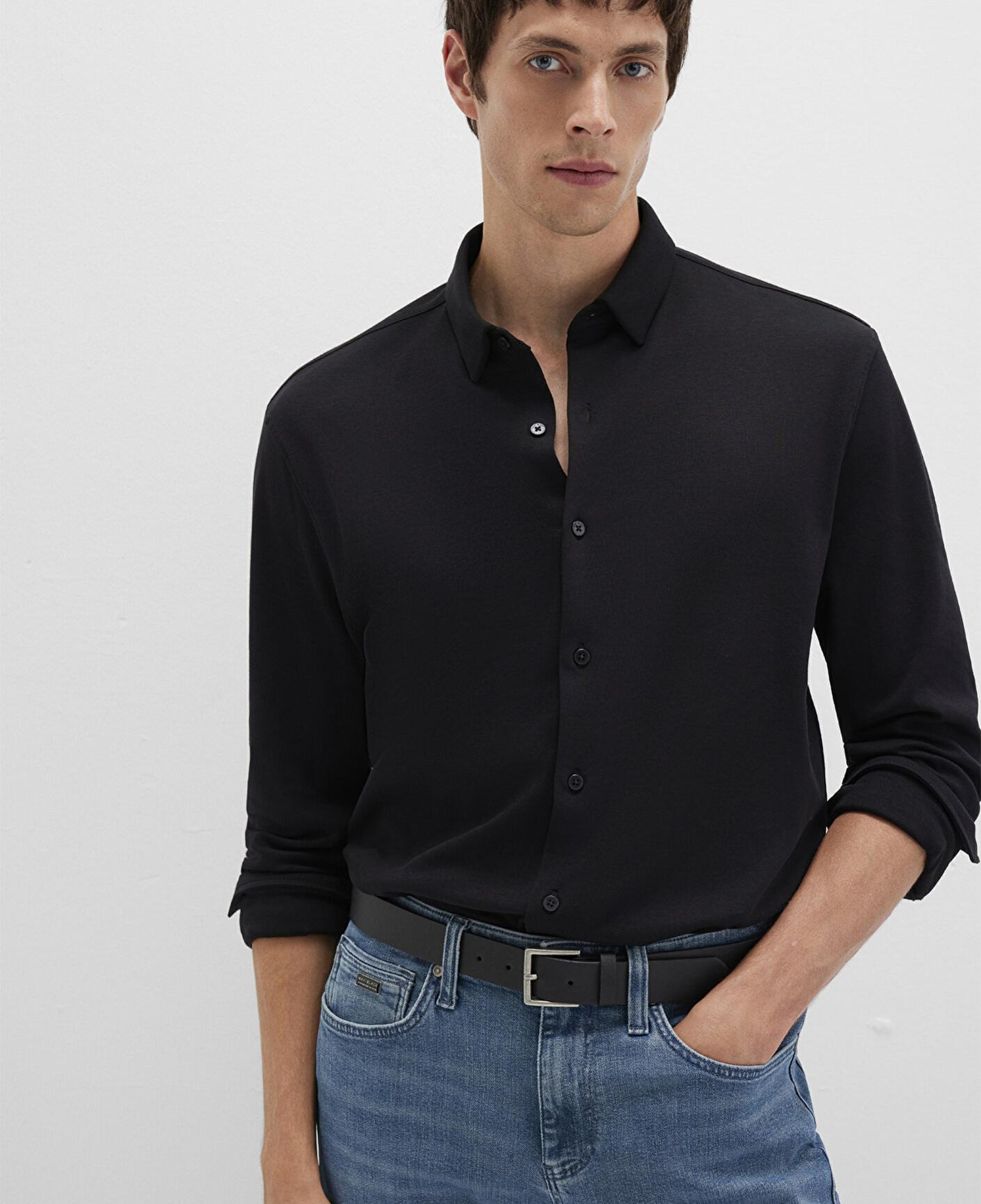 Mavi Mavi Black Siyah Gömlek Slim Fit / Dar Kesim 0211758-900