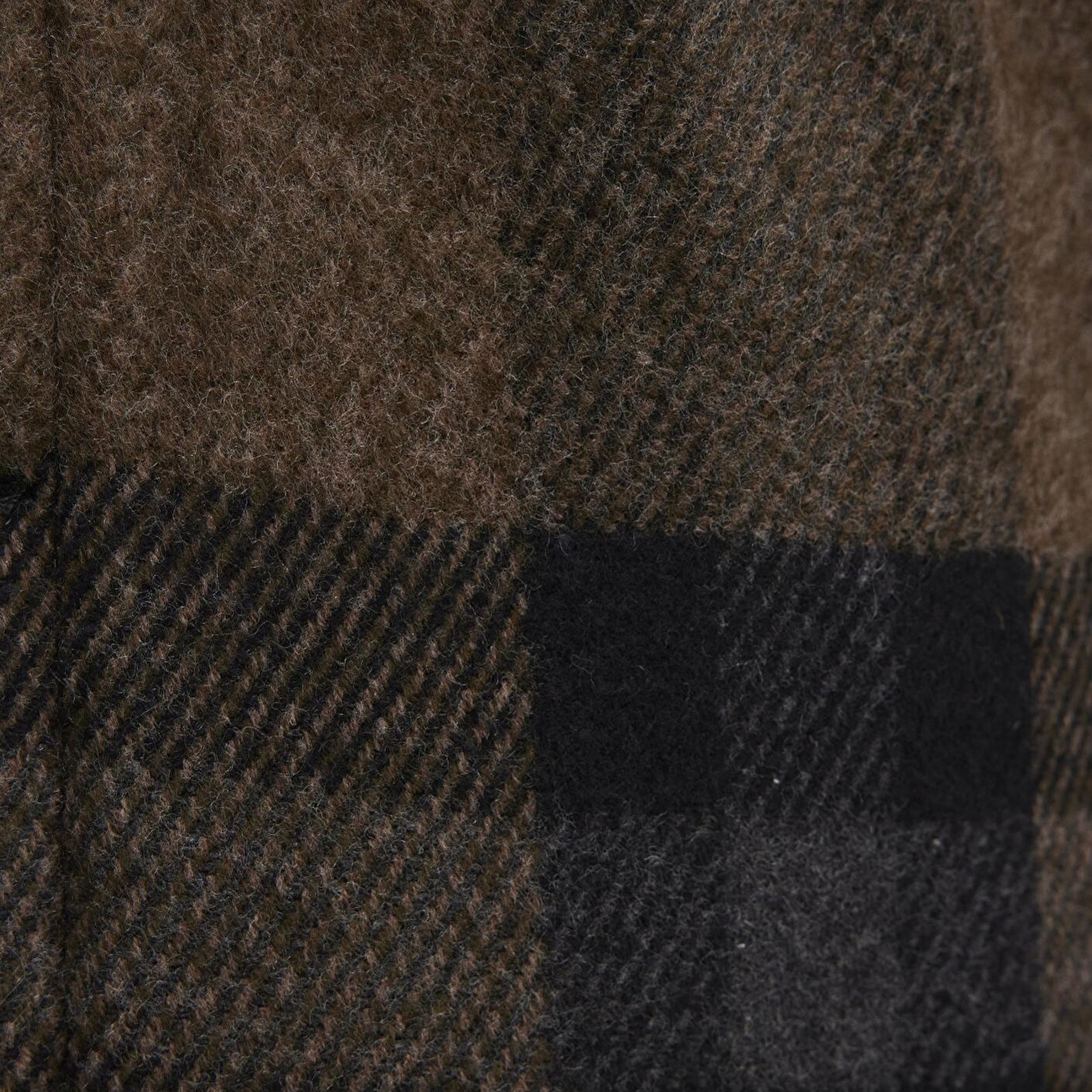 Mavi Yün Karışımlı Kareli Ceket Oversize / Geniş Kesim 0110749-91230