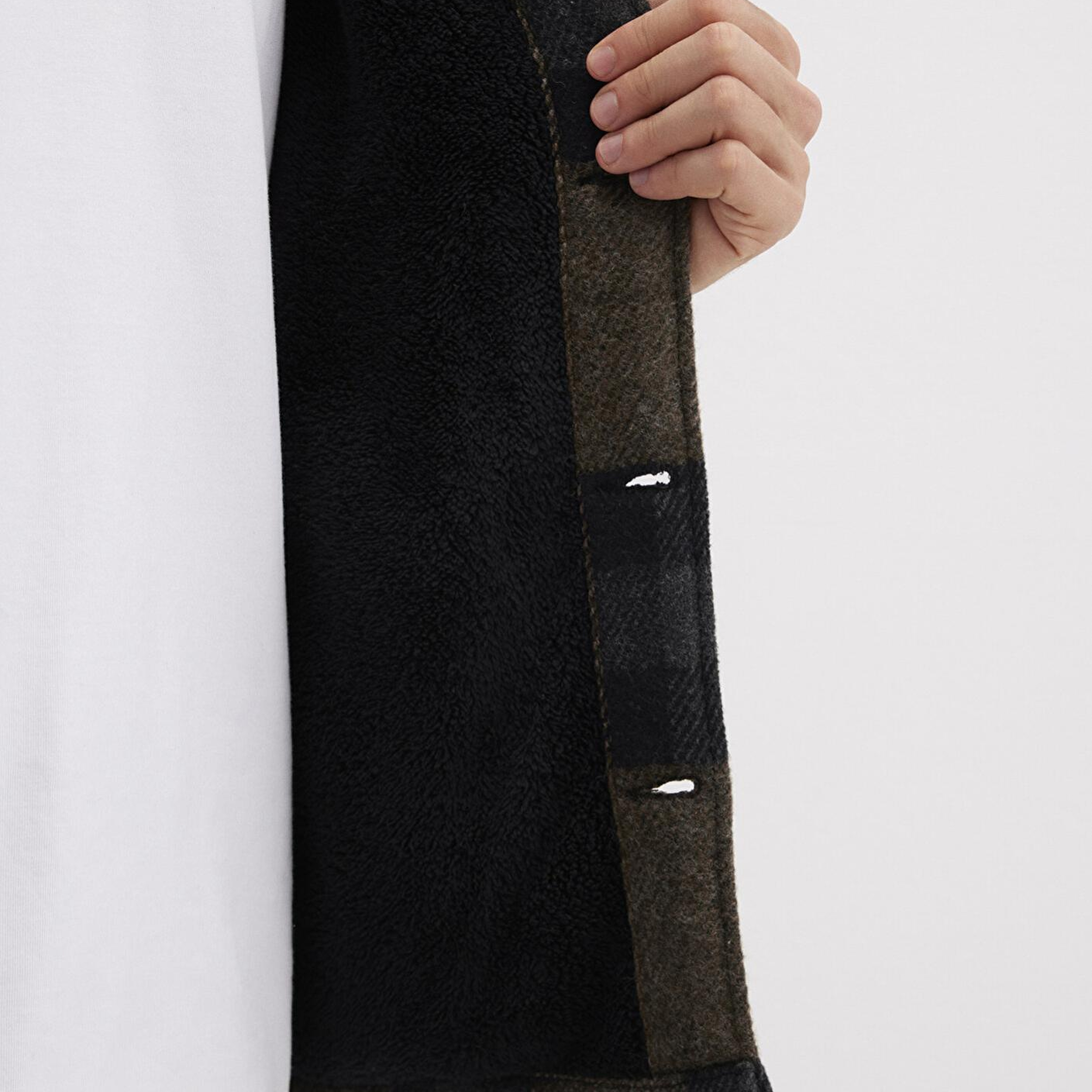 Mavi Yün Karışımlı Kareli Ceket Oversize / Geniş Kesim 0110749-91230