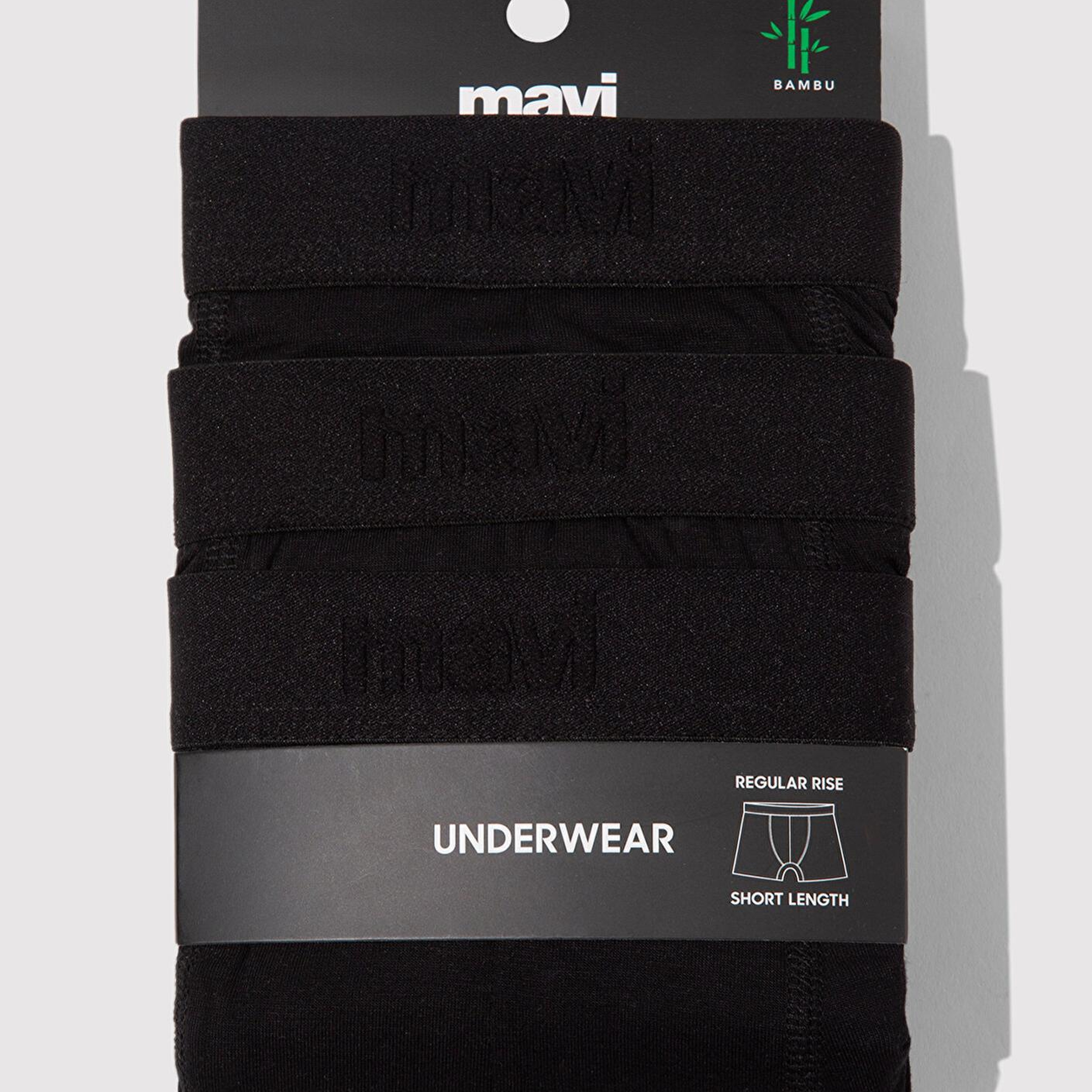 Mavi 3lü Siyah Basic Boxer 0912088-900