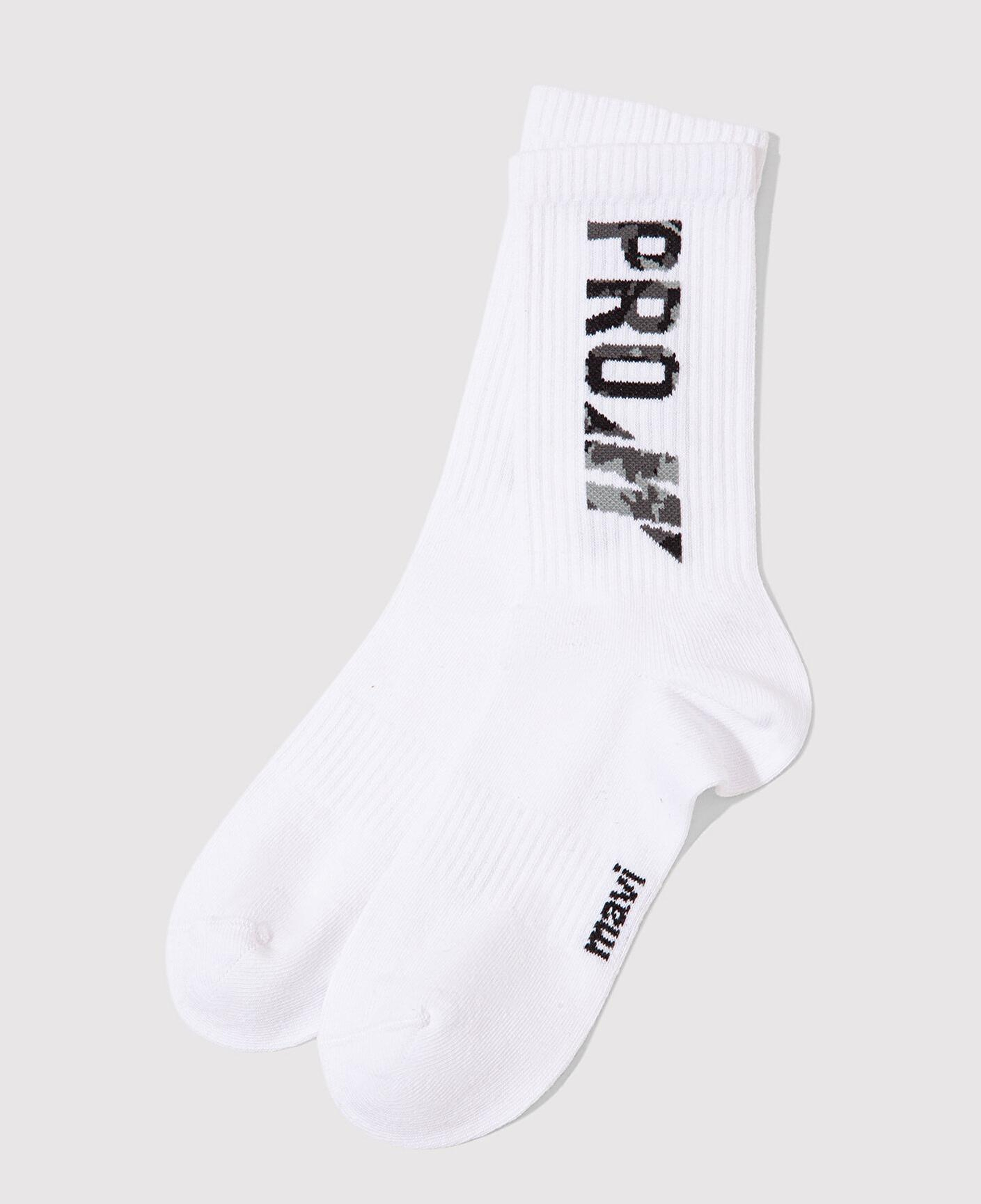 Mavi Mavi Pro Baskılı Beyaz Soket Çorap 0912095-620