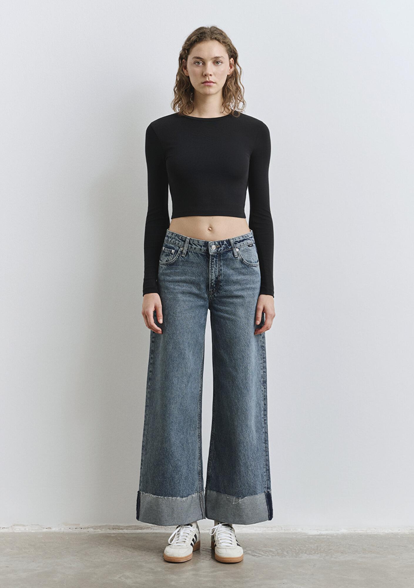 Mavi Emilia Classic Denim Puslu Koyu Mavi Jean Pantolon 1012641-90118