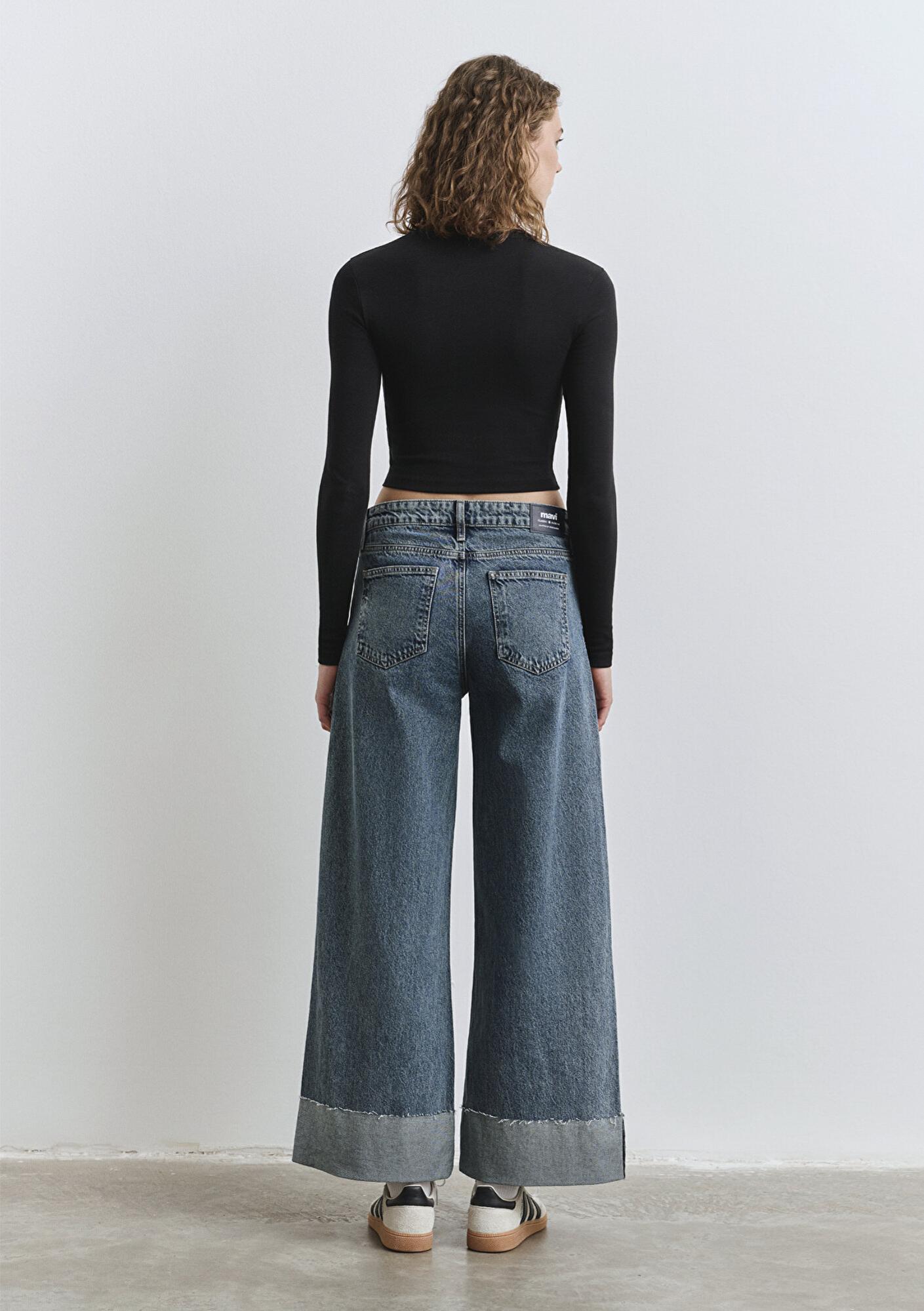 Mavi Emilia Classic Denim Puslu Koyu Mavi Jean Pantolon 1012641-90118