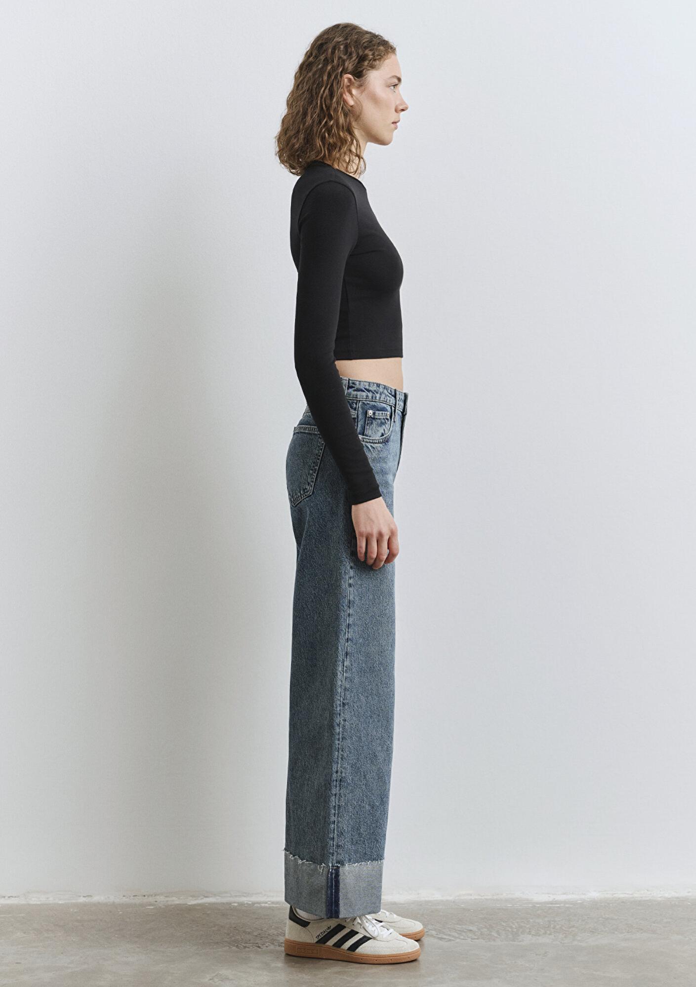 Mavi Emilia Classic Denim Puslu Koyu Mavi Jean Pantolon 1012641-90118