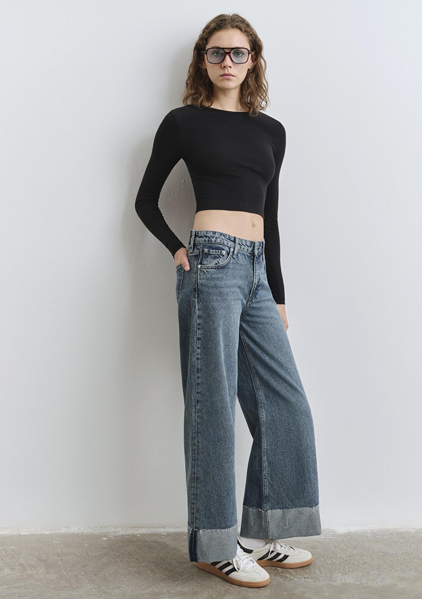 Mavi Emilia Classic Denim Puslu Koyu Mavi Jean Pantolon 1012641-90118