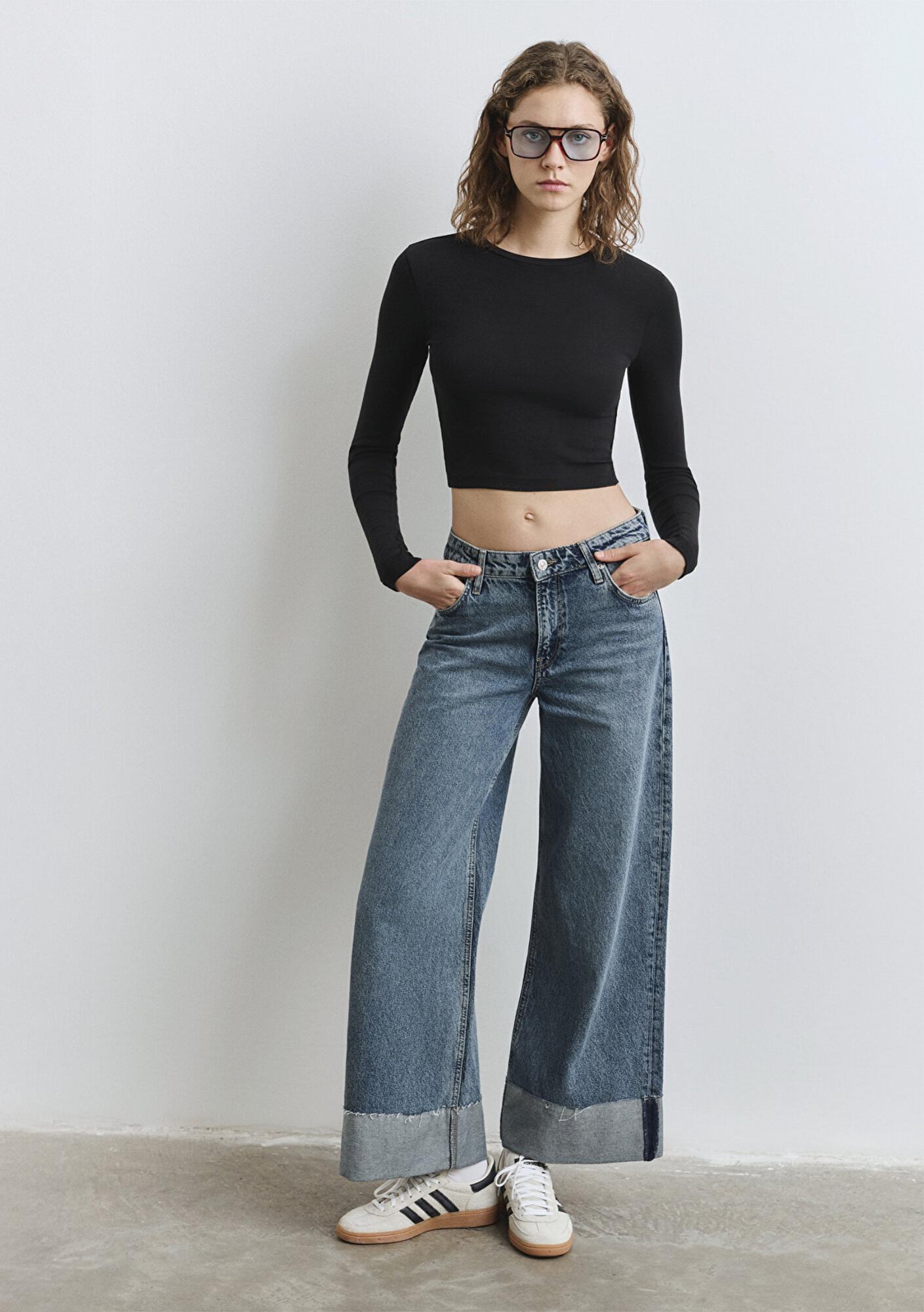 Mavi Emilia Classic Denim Puslu Koyu Mavi Jean Pantolon 1012641-90118