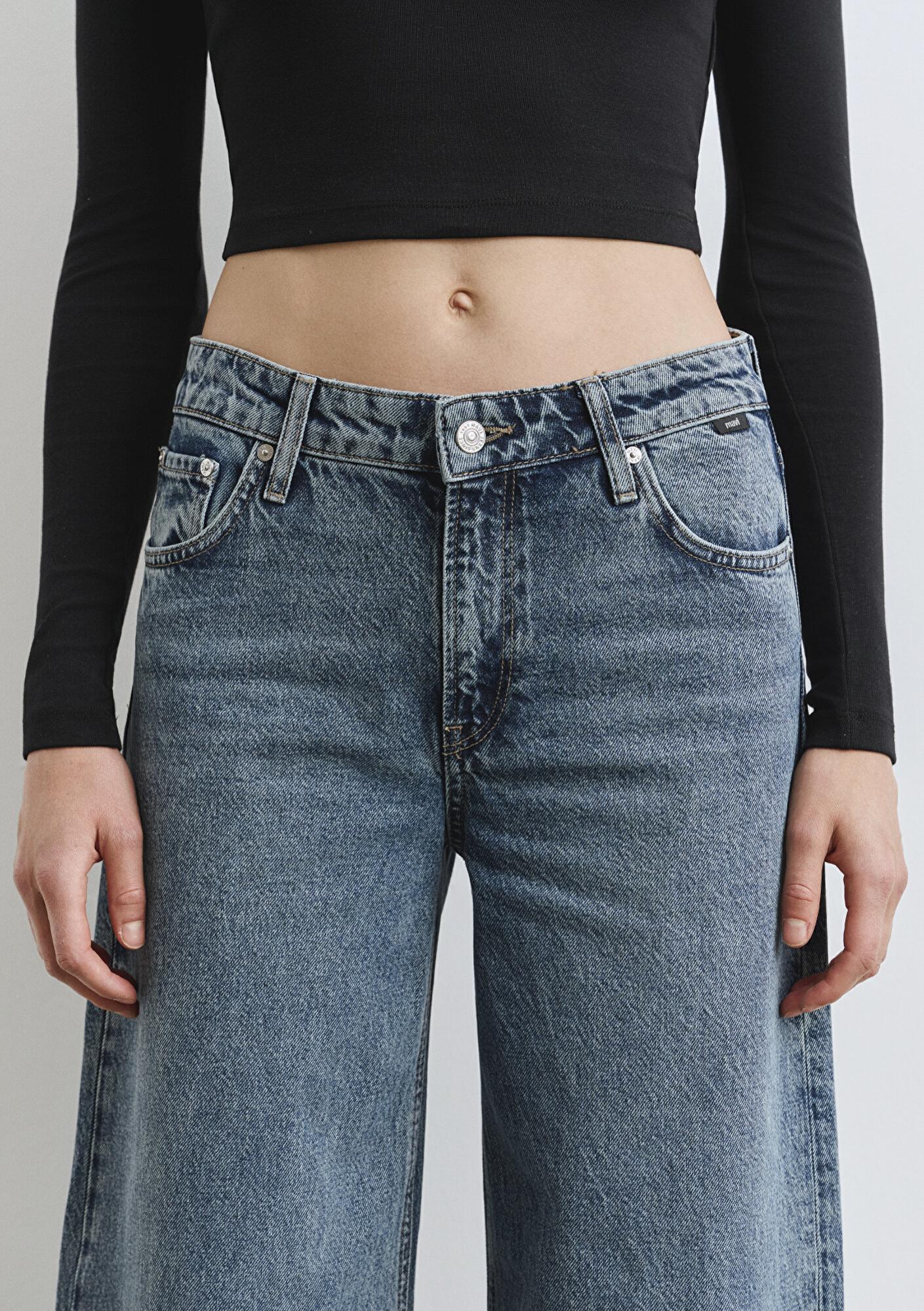 Mavi Emilia Classic Denim Puslu Koyu Mavi Jean Pantolon 1012641-90118