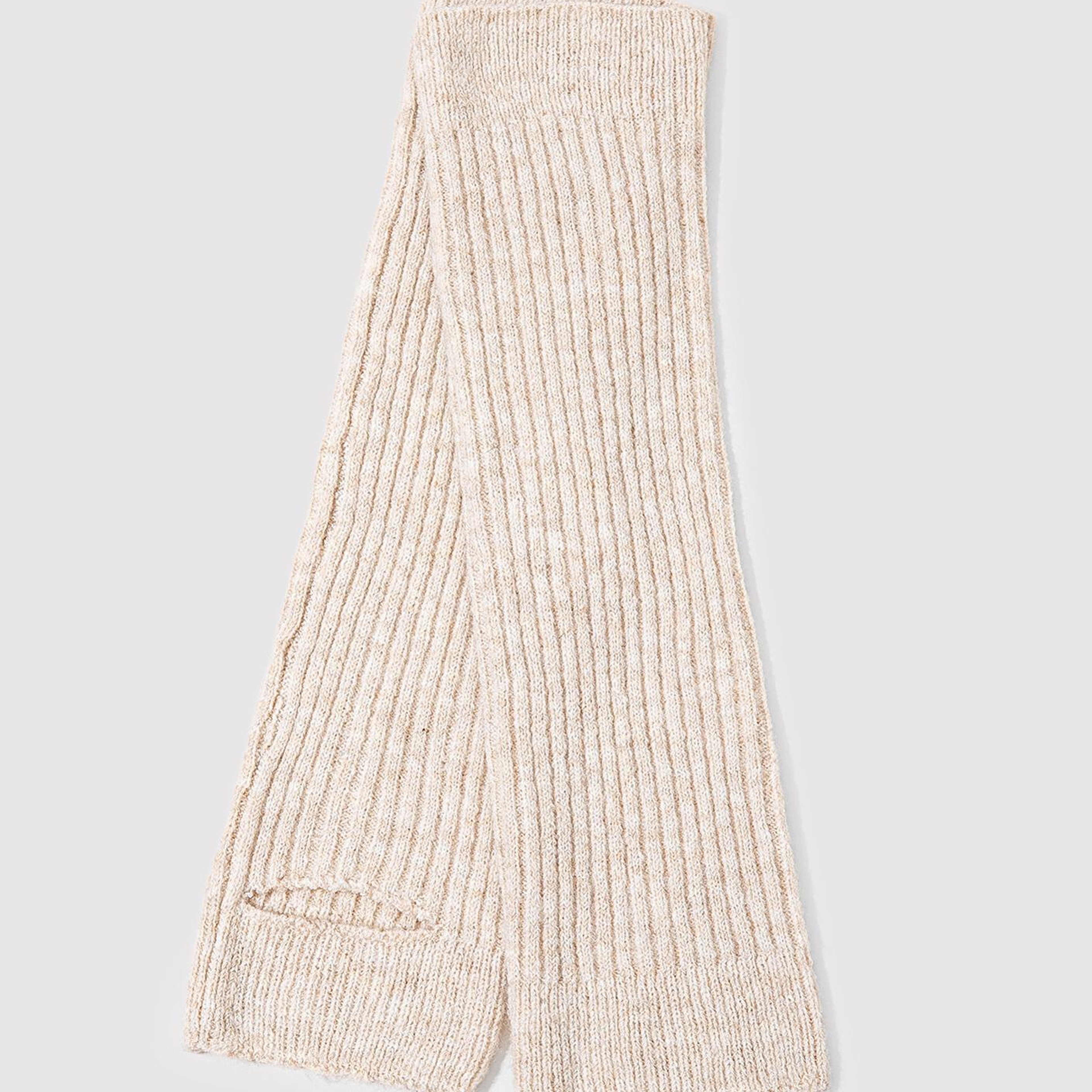 Mavi Yün Karışımlı Bej Bot Çorabı 1913573-33267