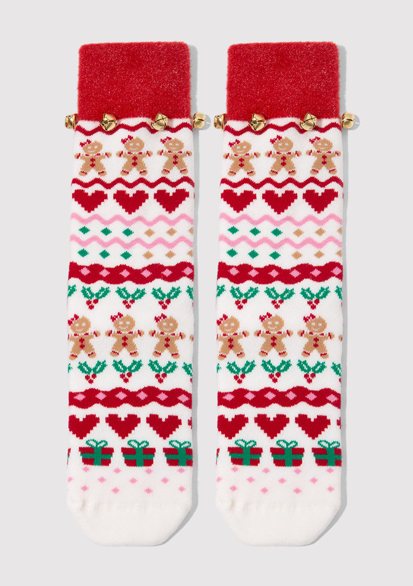 Mavi Yılbaşı Temalı Bot Çorabı 1913701-34329