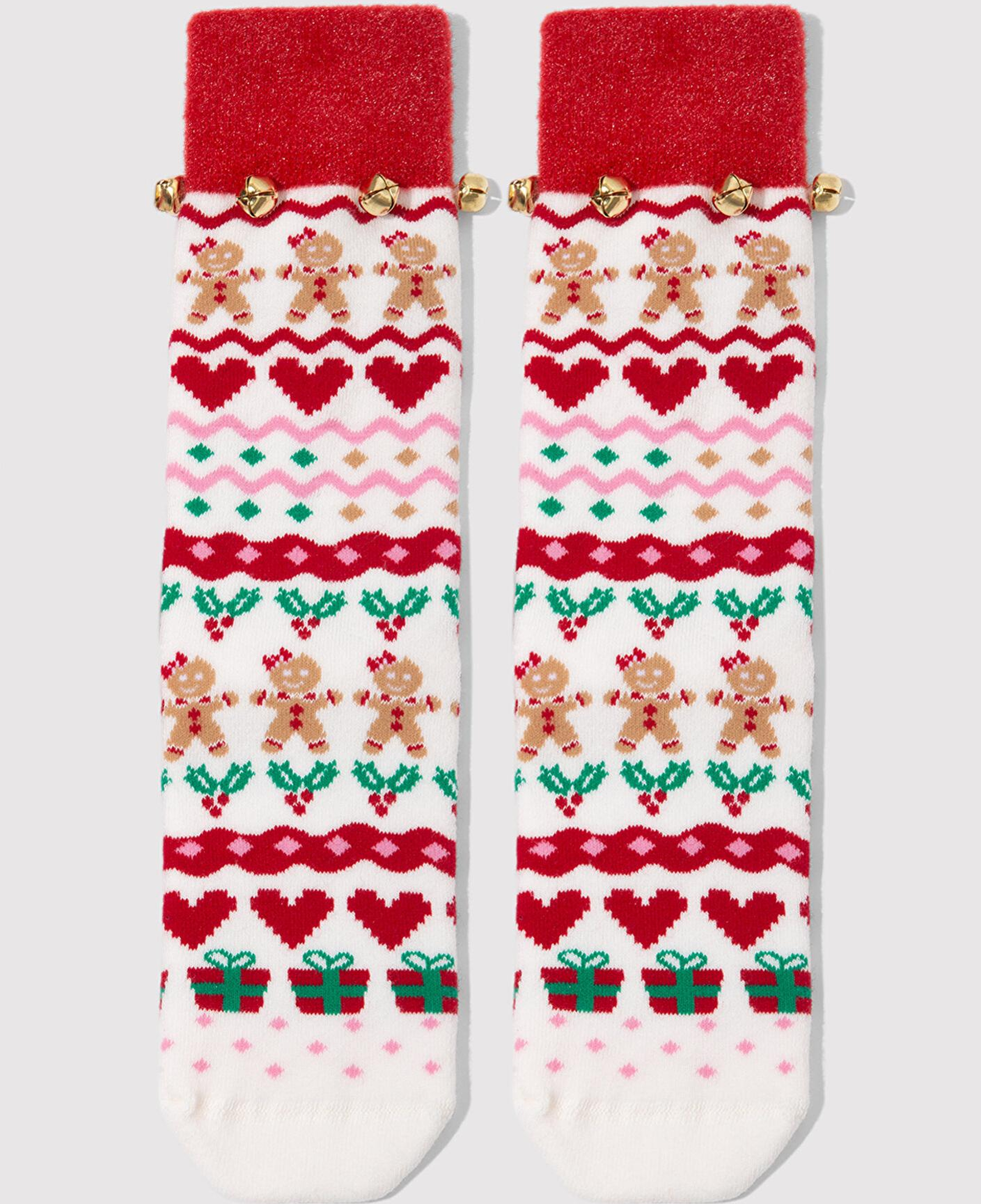 Mavi Yılbaşı Temalı Bot Çorabı 1913701-34329