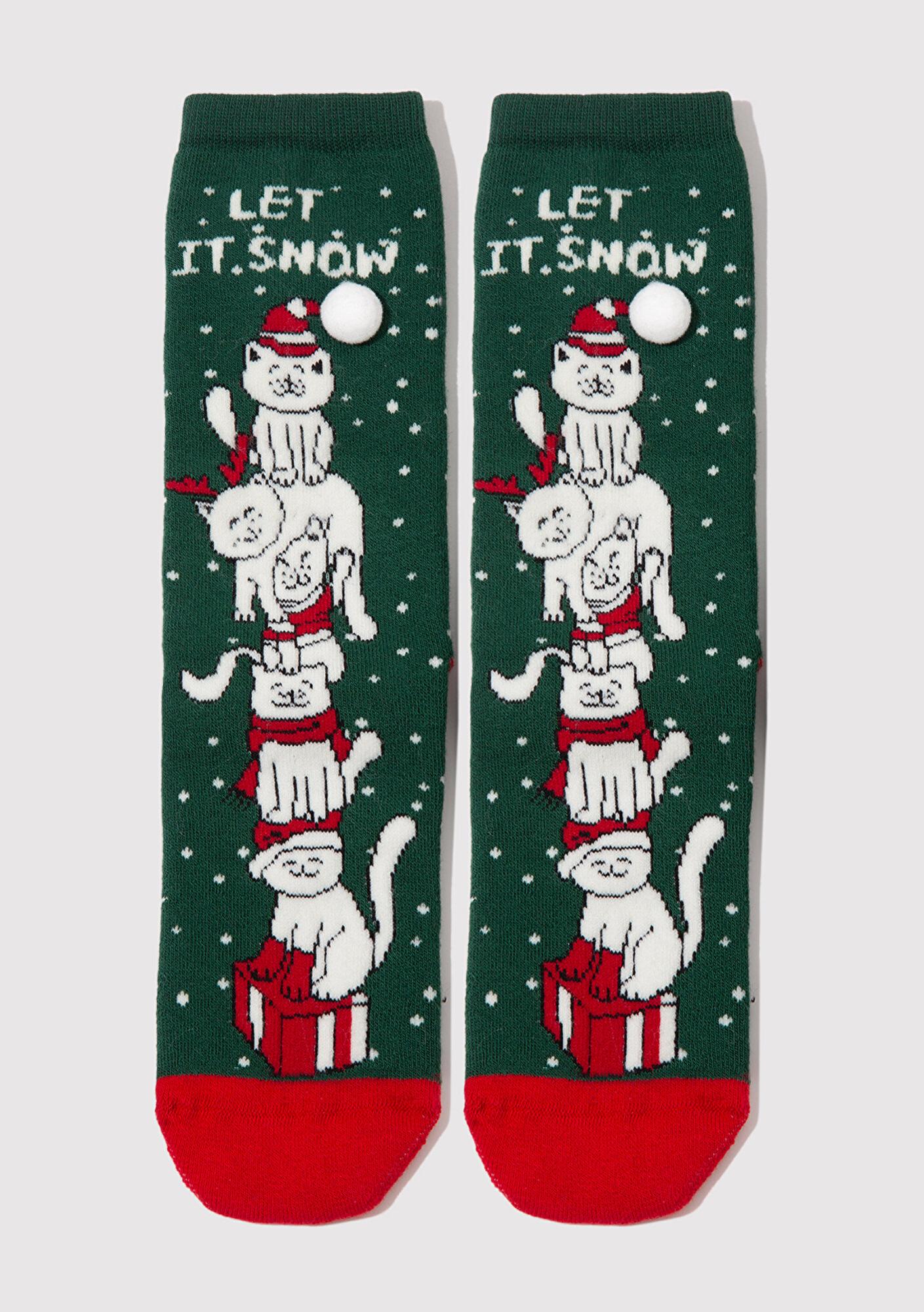 Mavi Yılbaşı Temalı Haki Bot Çorabı 1913702-27150