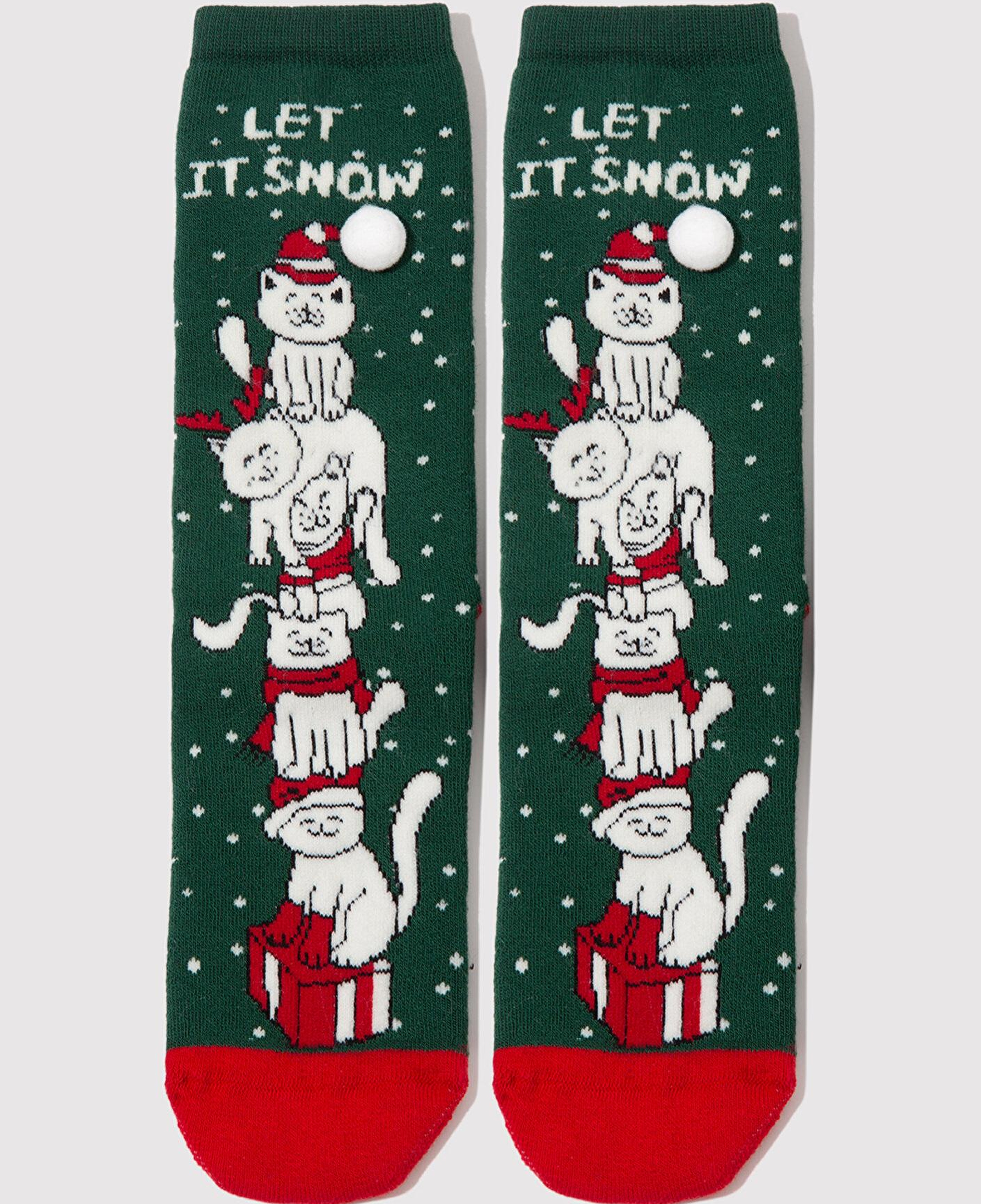 Mavi Yılbaşı Temalı Haki Bot Çorabı 1913702-27150