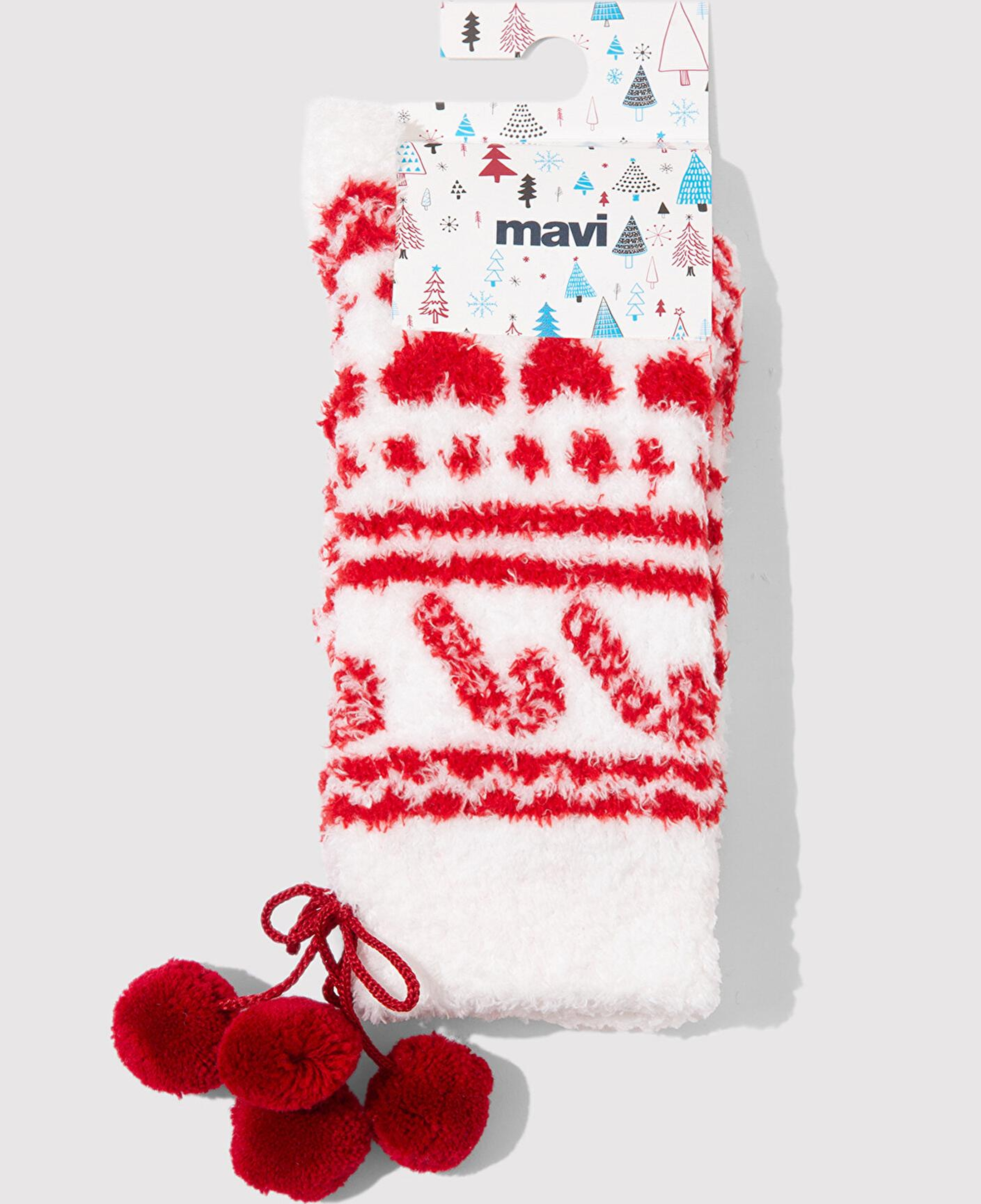 Mavi Yılbaşı Temalı Bot Çorabı 1912937-620