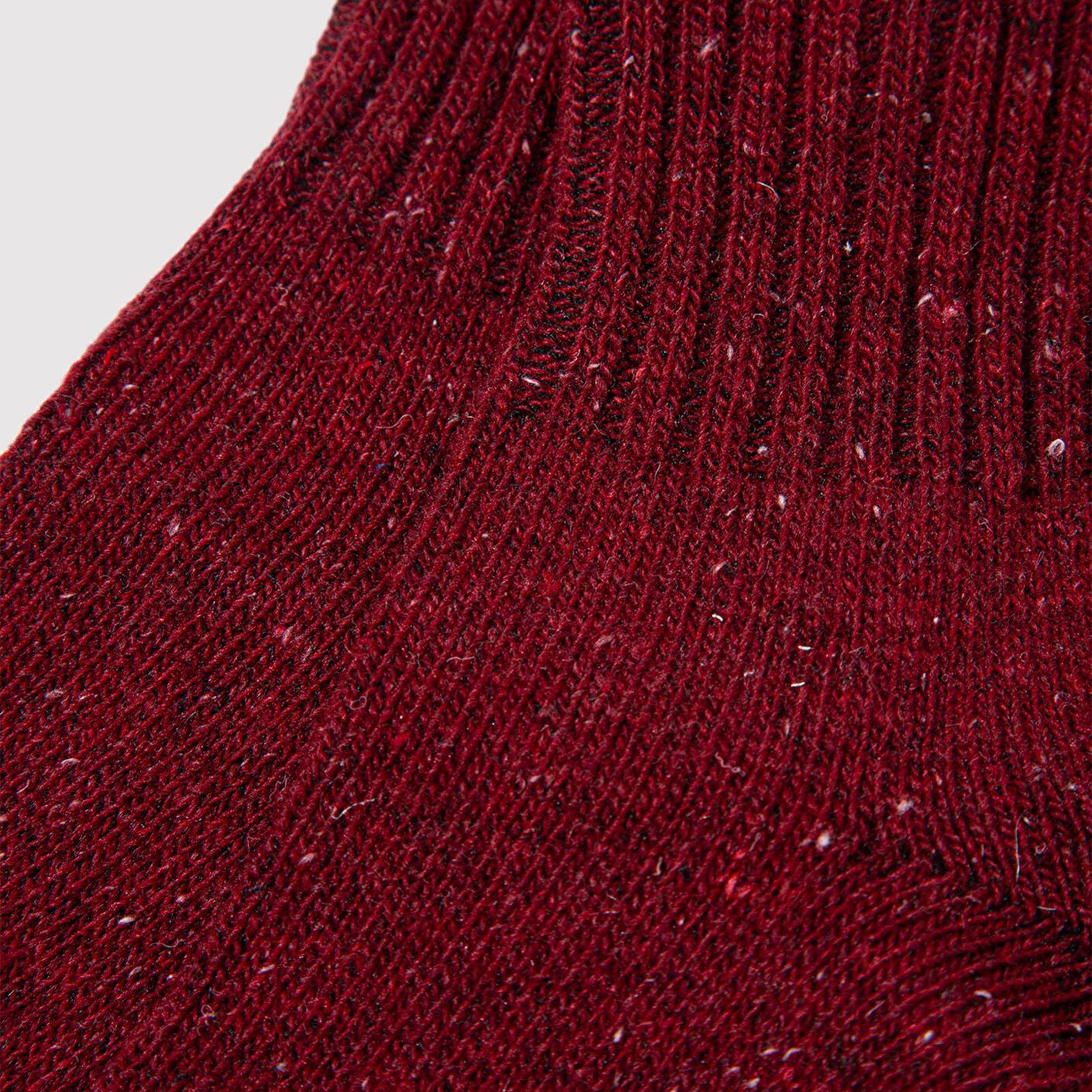 Mavi Yün Karışımlı Bordo Bot Çorabı 1911059-24862