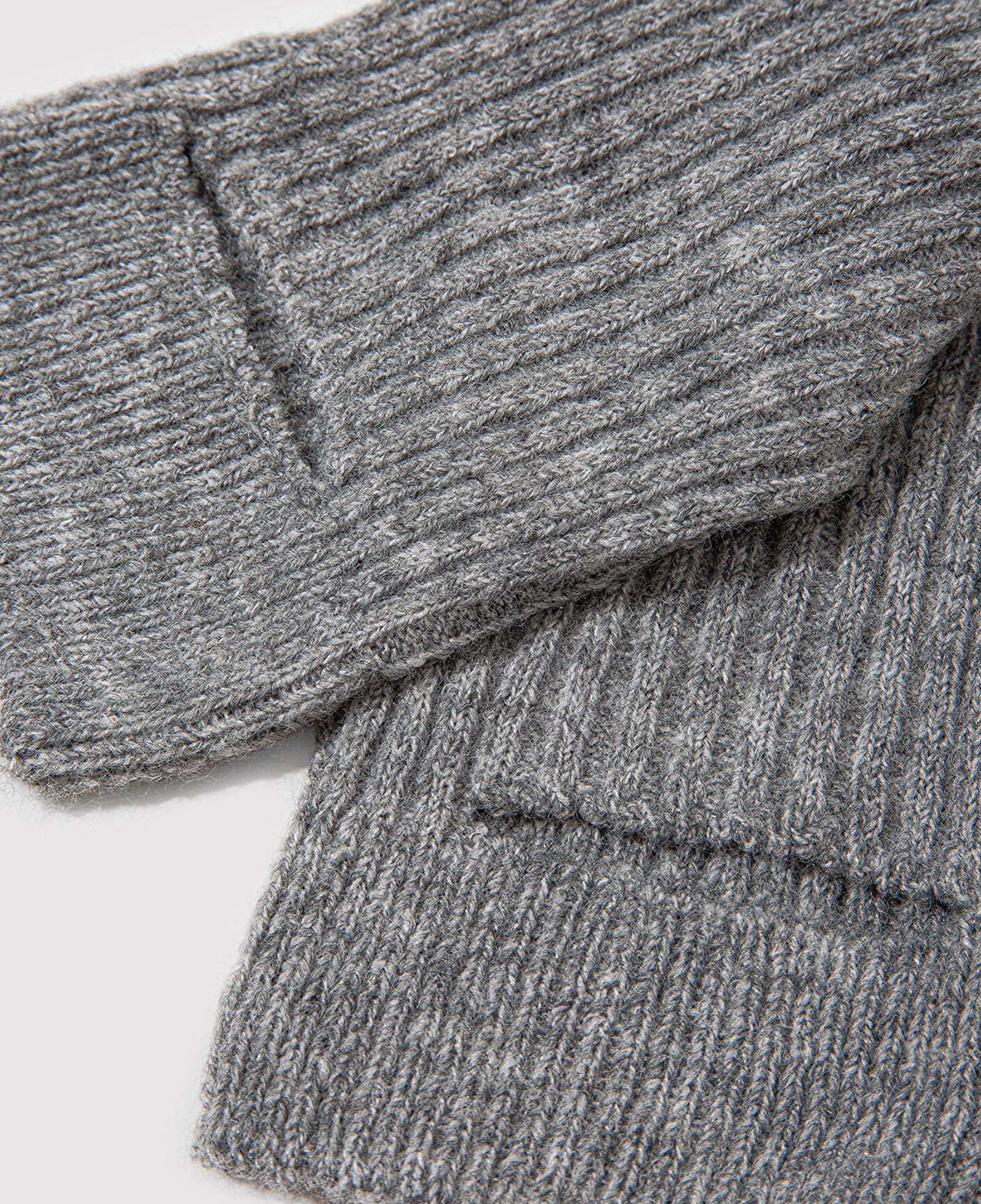 Mavi Yün Karışımlı Gri Bot Çorabı 1913573-27063