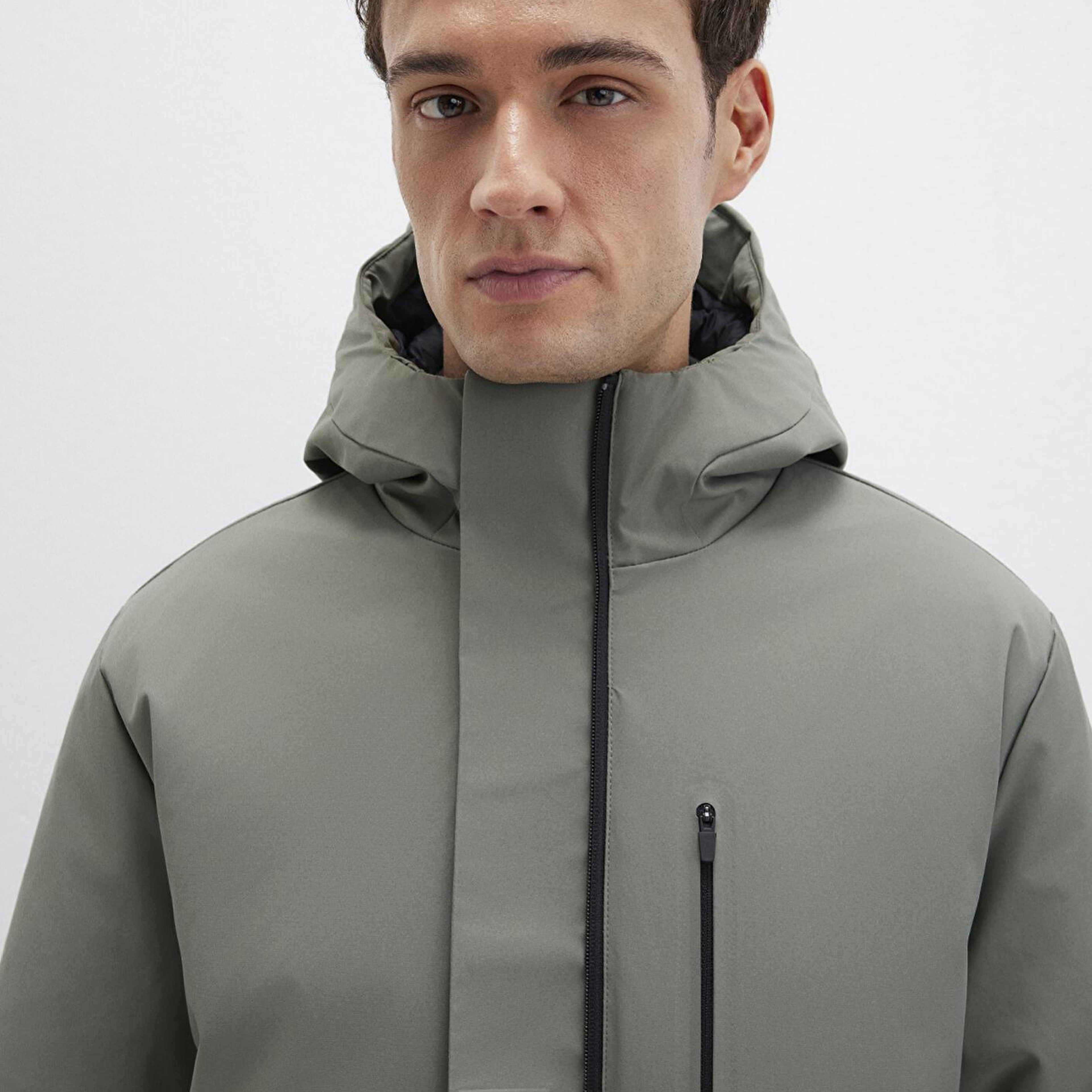 Mavi Mavi Black Kapüşonlu Yeşil Mont 0110676-85485