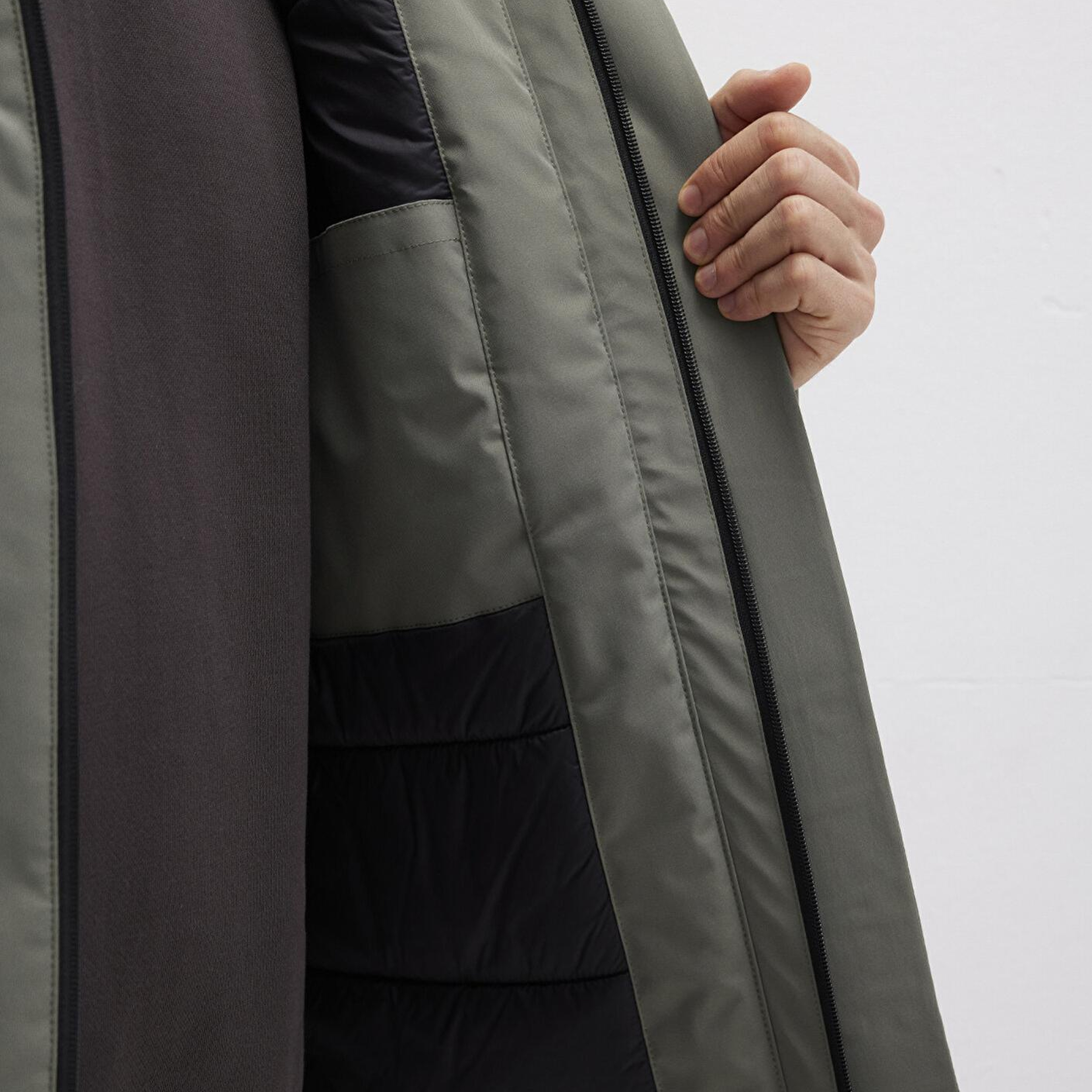 Mavi Mavi Black Kapüşonlu Yeşil Mont 0110676-85485