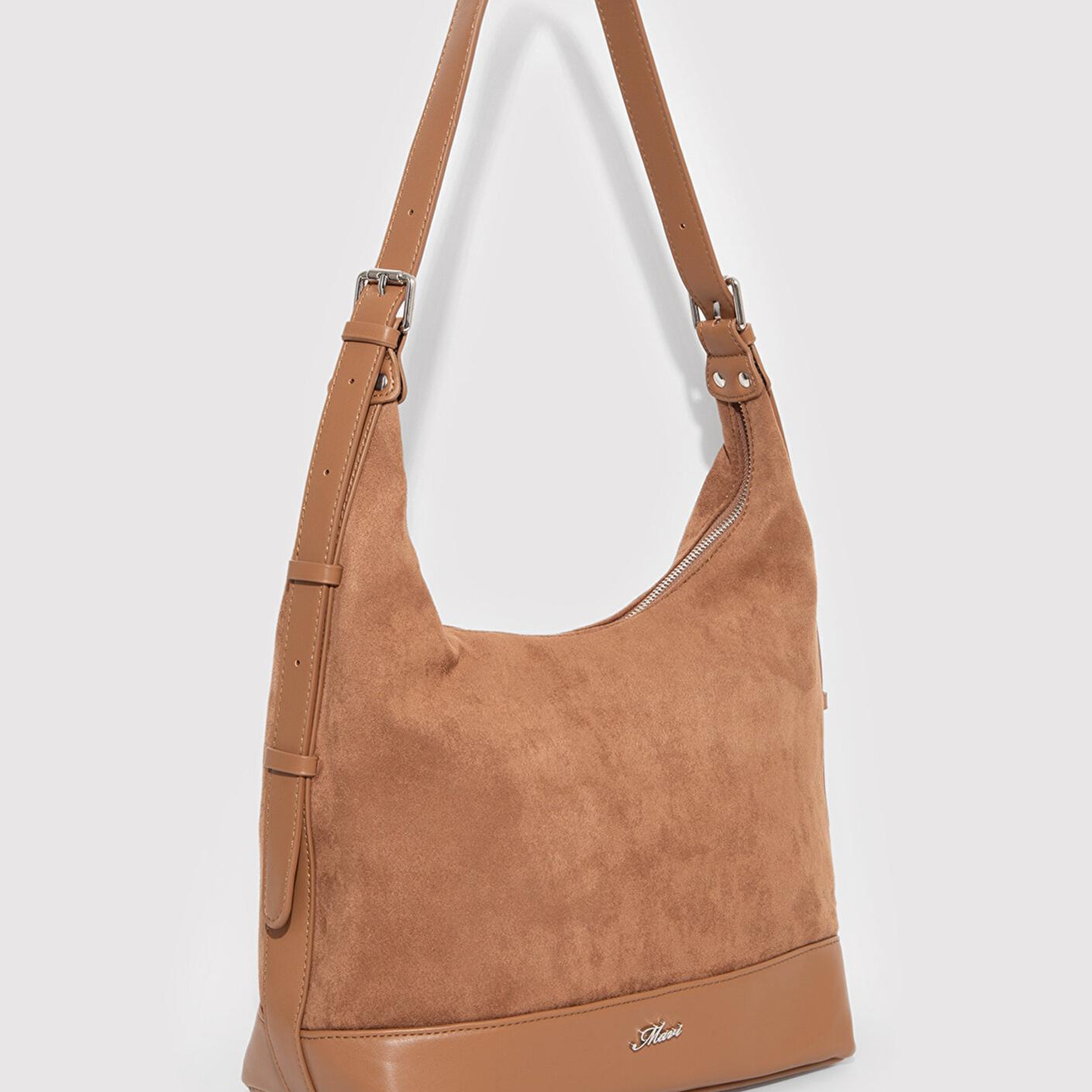 Mavi Suni Süet Kahverengi Omuz Çantası 1913473-70280