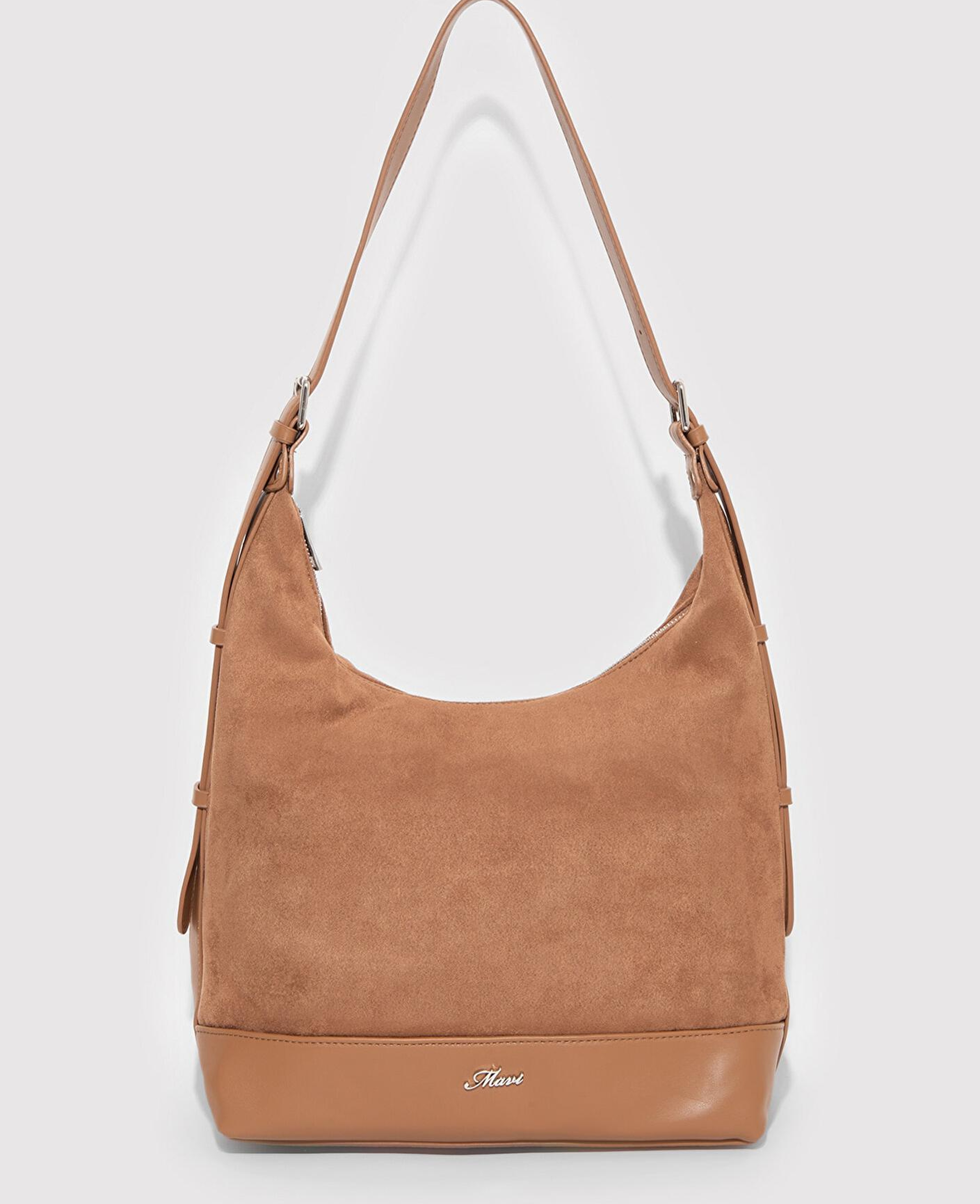 Mavi Suni Süet Kahverengi Omuz Çantası 1913473-70280