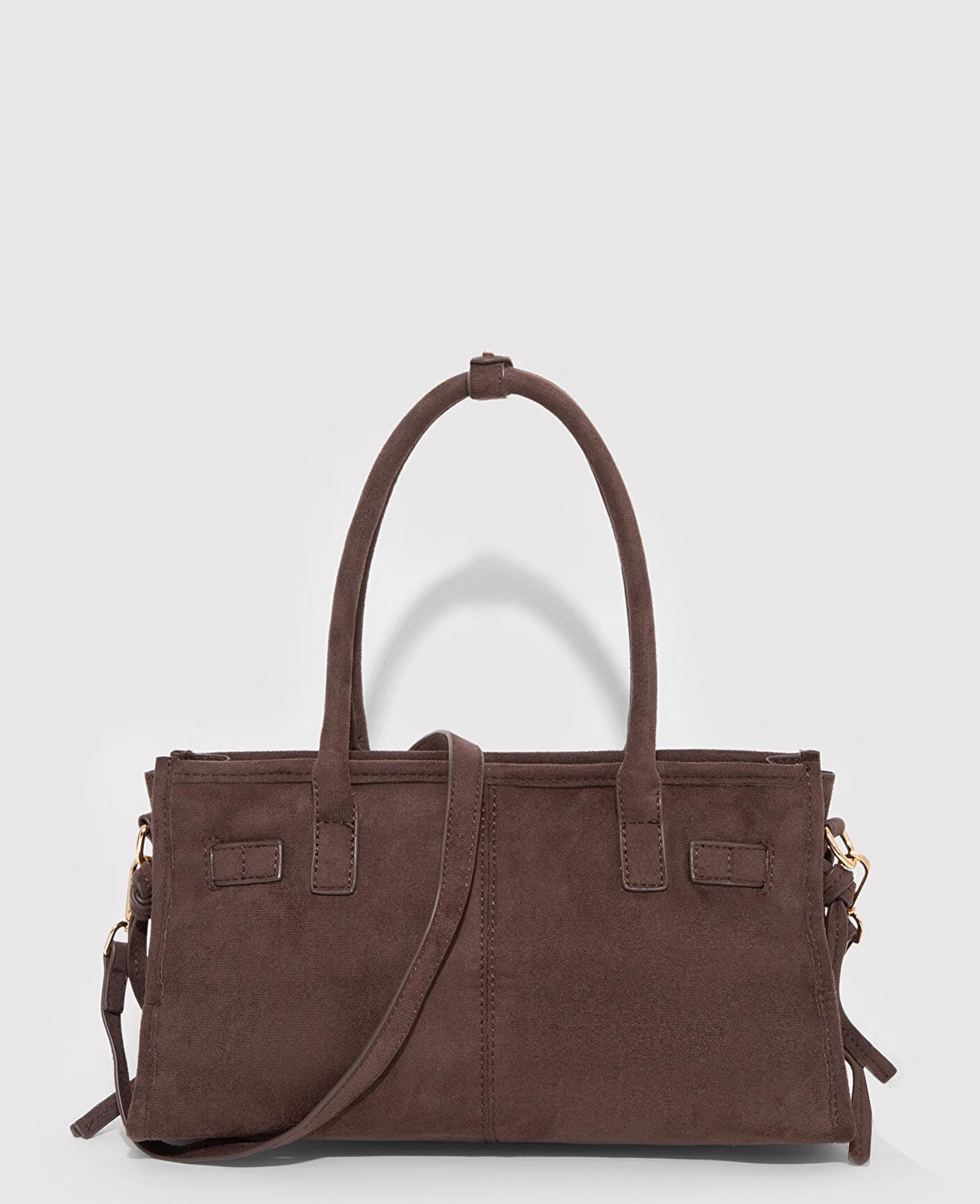 Mavi Suni Süet Kahverengi Omuz Çantası 1913474-88062