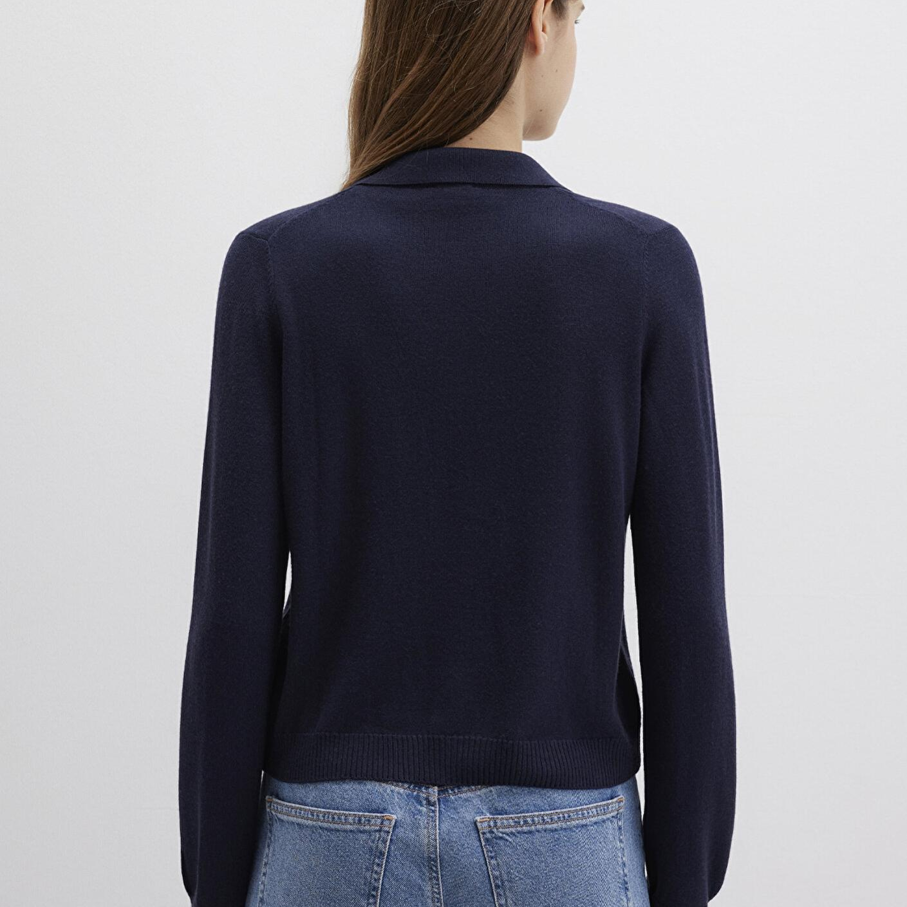 Mavi Yün Karışımlı Lacivert Triko Polo 1710700-89101