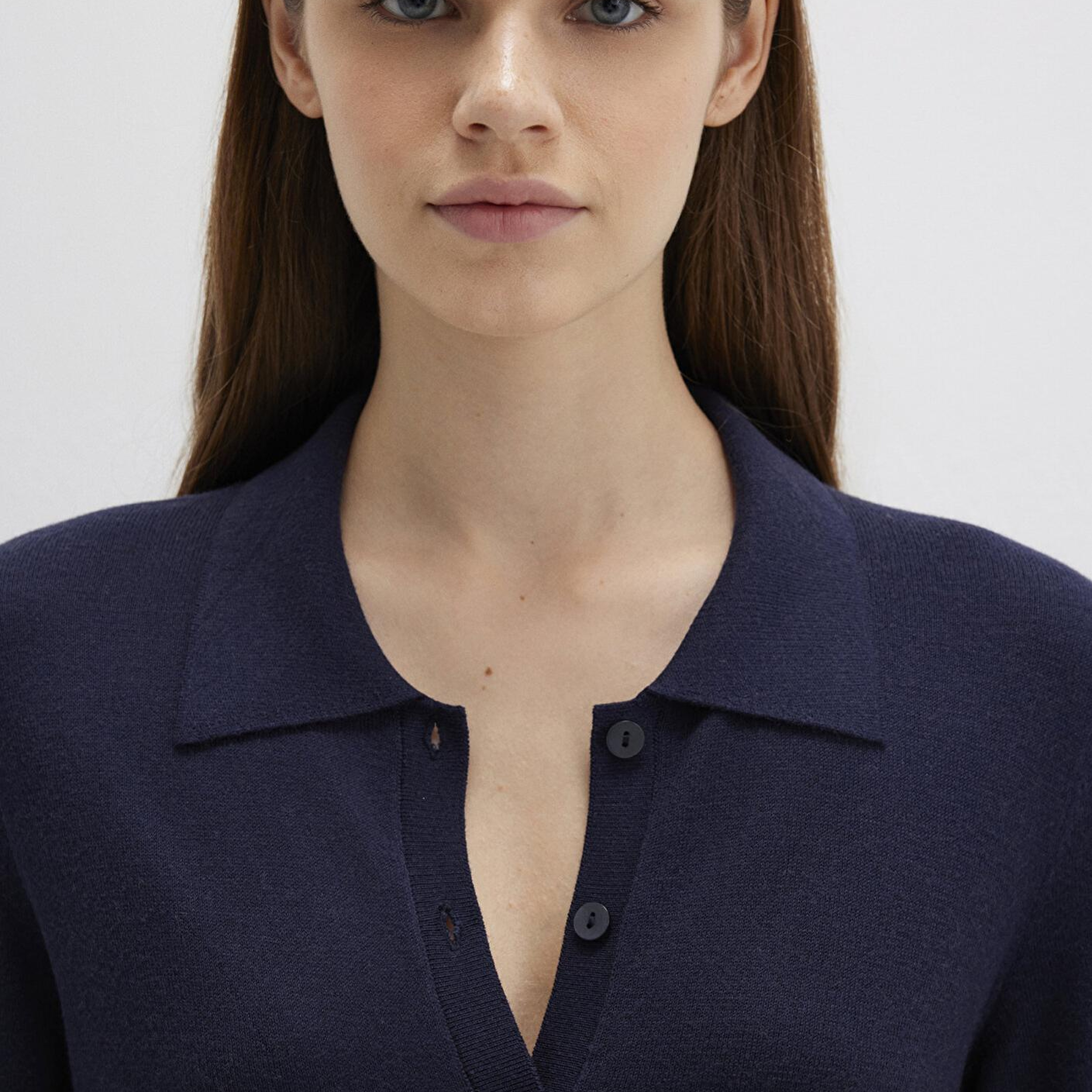 Mavi Yün Karışımlı Lacivert Triko Polo 1710700-89101