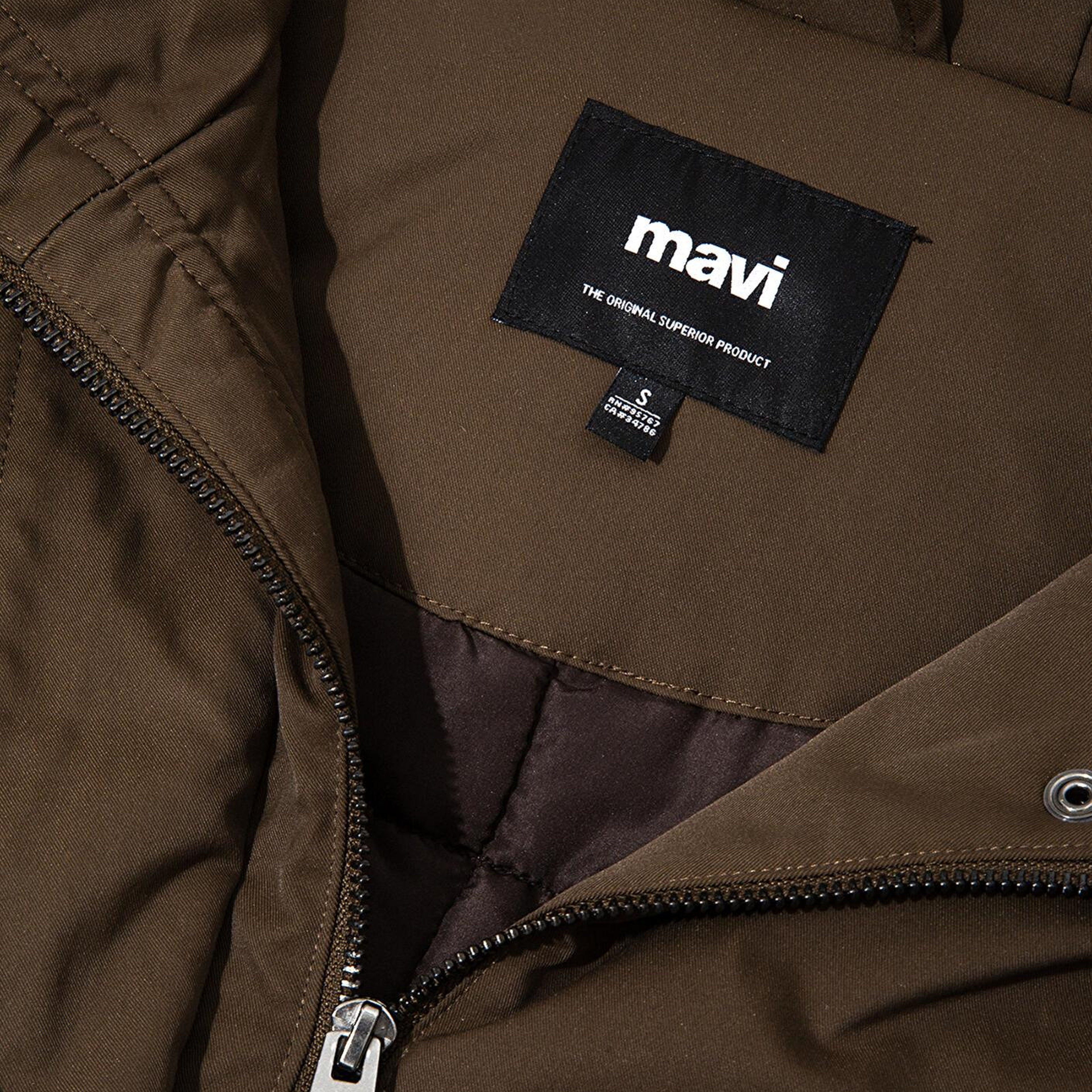 Mavi Su İtici Haki Parka Oversize / Geniş Kesim 1110712-71541