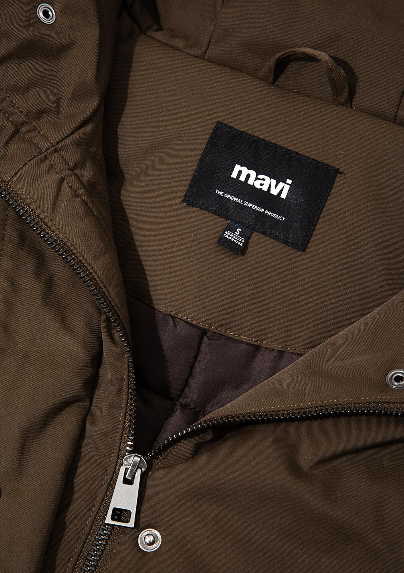 Mavi Su İtici Yeşil Parka Oversize / Geniş Kesim 1110712-71541
