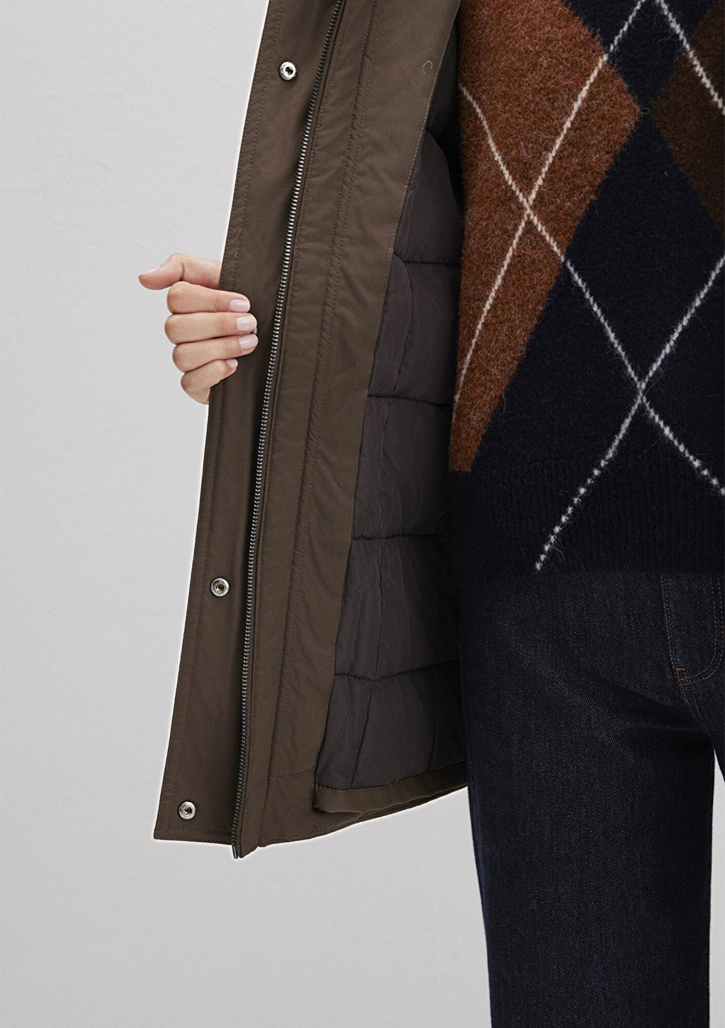 Mavi Su İtici Yeşil Parka Oversize / Geniş Kesim 1110712-71541