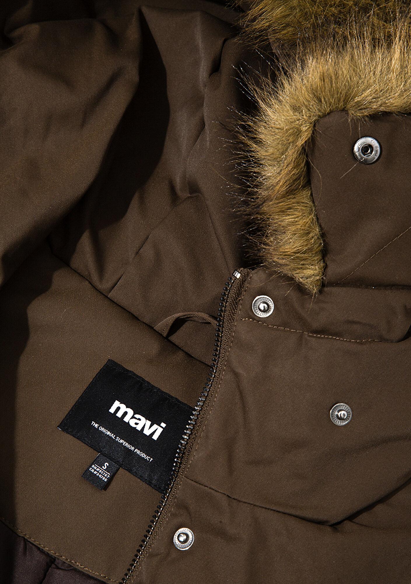 Mavi Su İtici Yeşil Parka Oversize / Geniş Kesim 1110712-71541