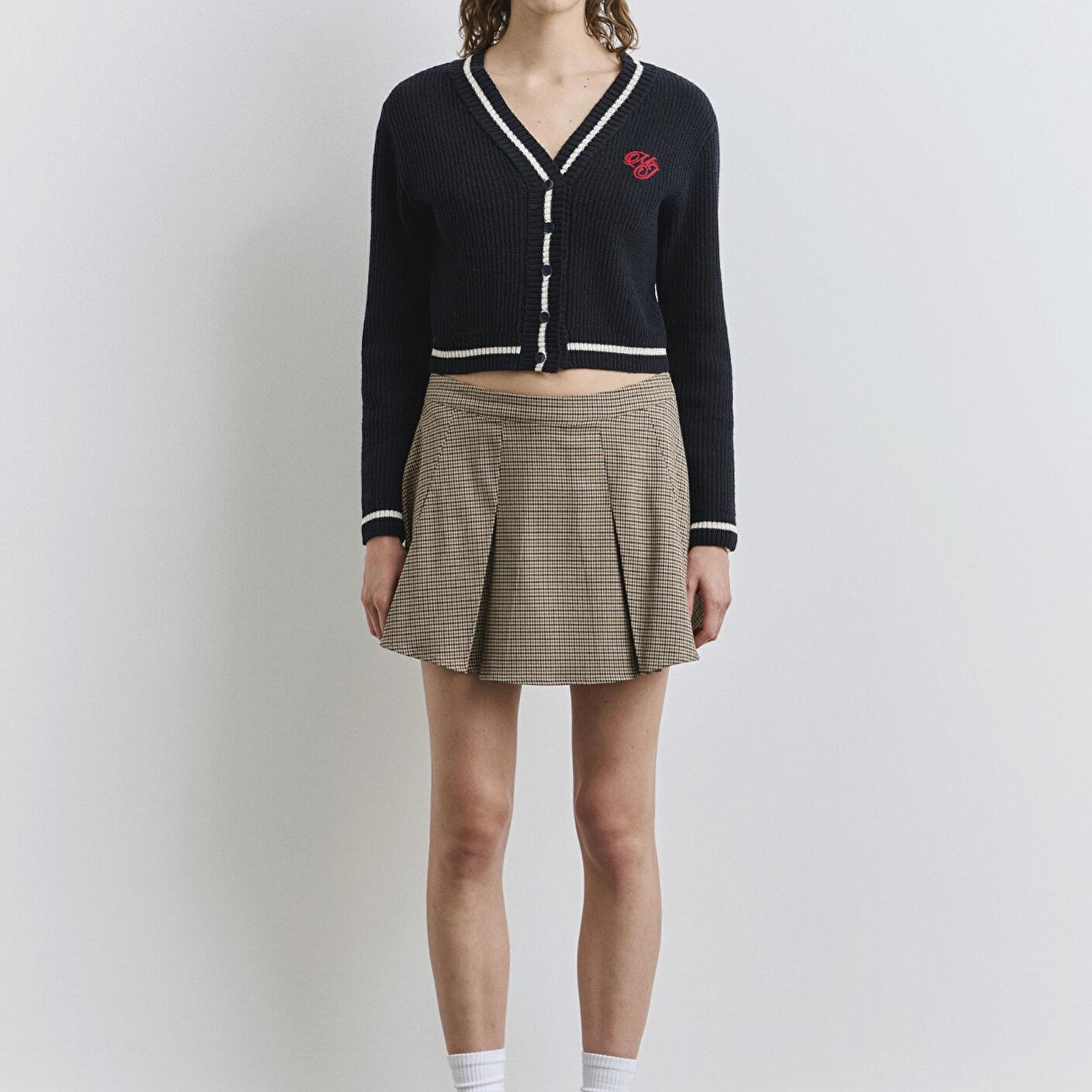 Mavi Lacivert Hırka Crop / Kısa Kesim 1710719-84371