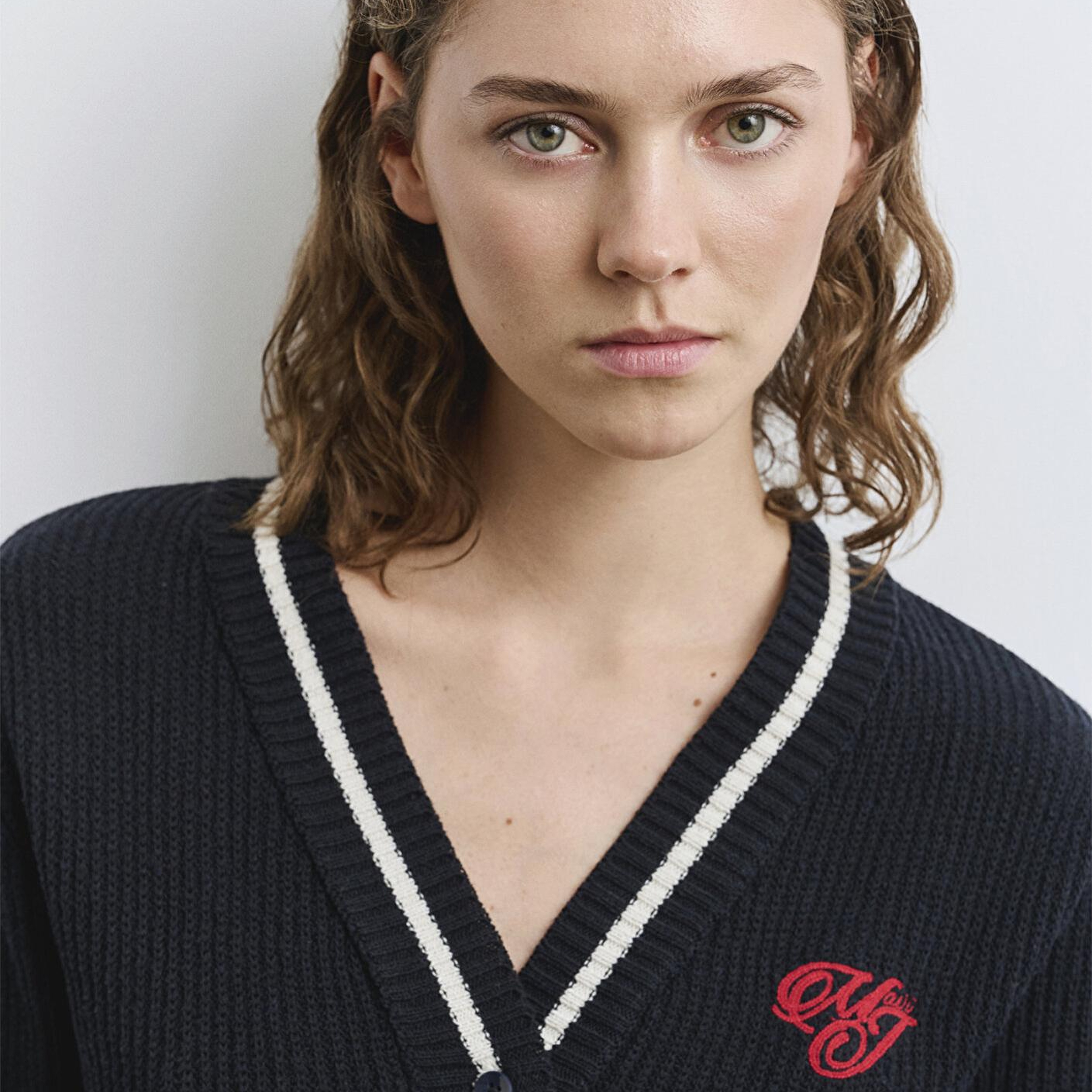 Mavi Lacivert Hırka Crop / Kısa Kesim 1710719-84371