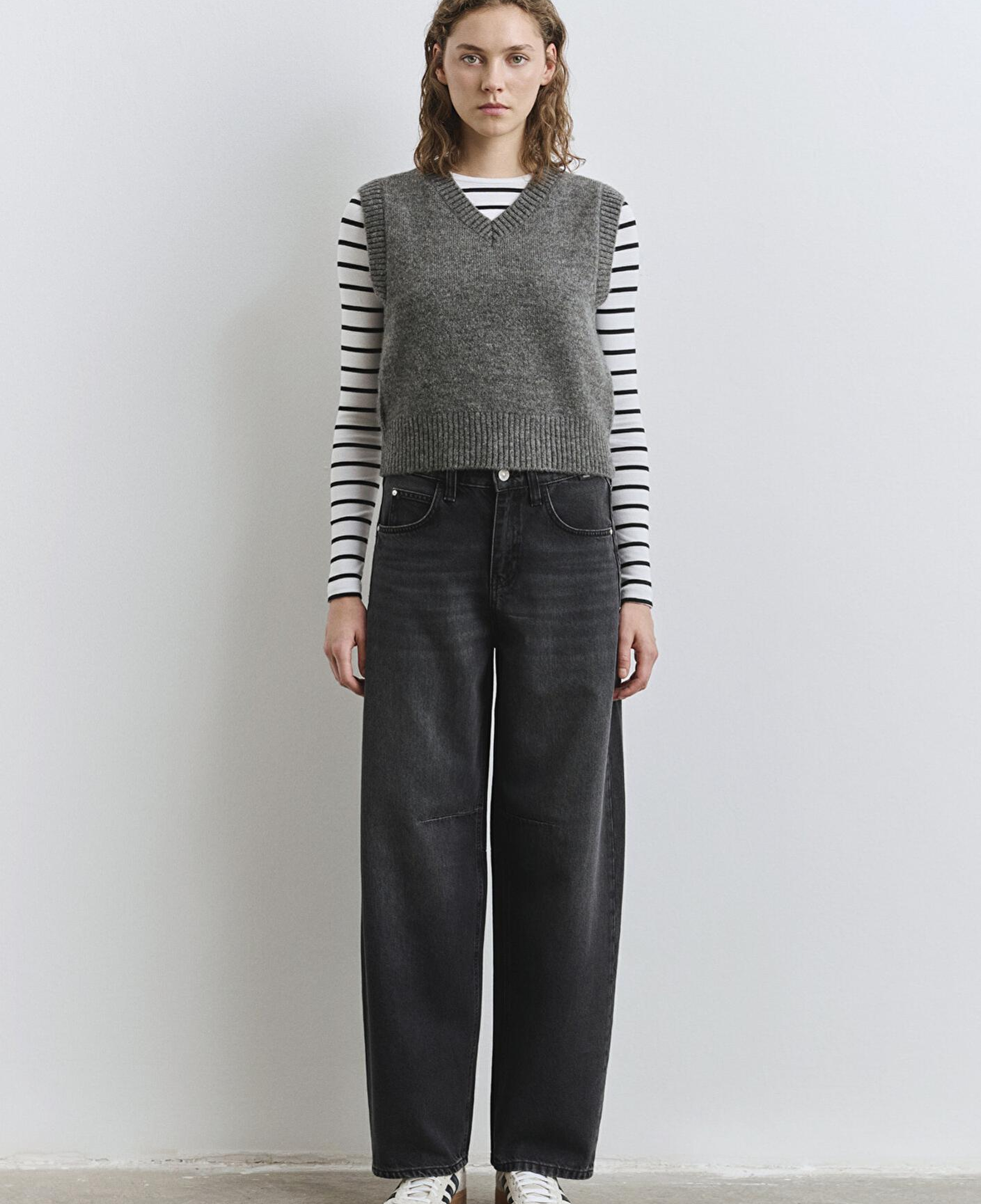 Mavi Yün Karışımlı Antrasit Süveter Slim Fit / Dar Kesim 1710711-87829