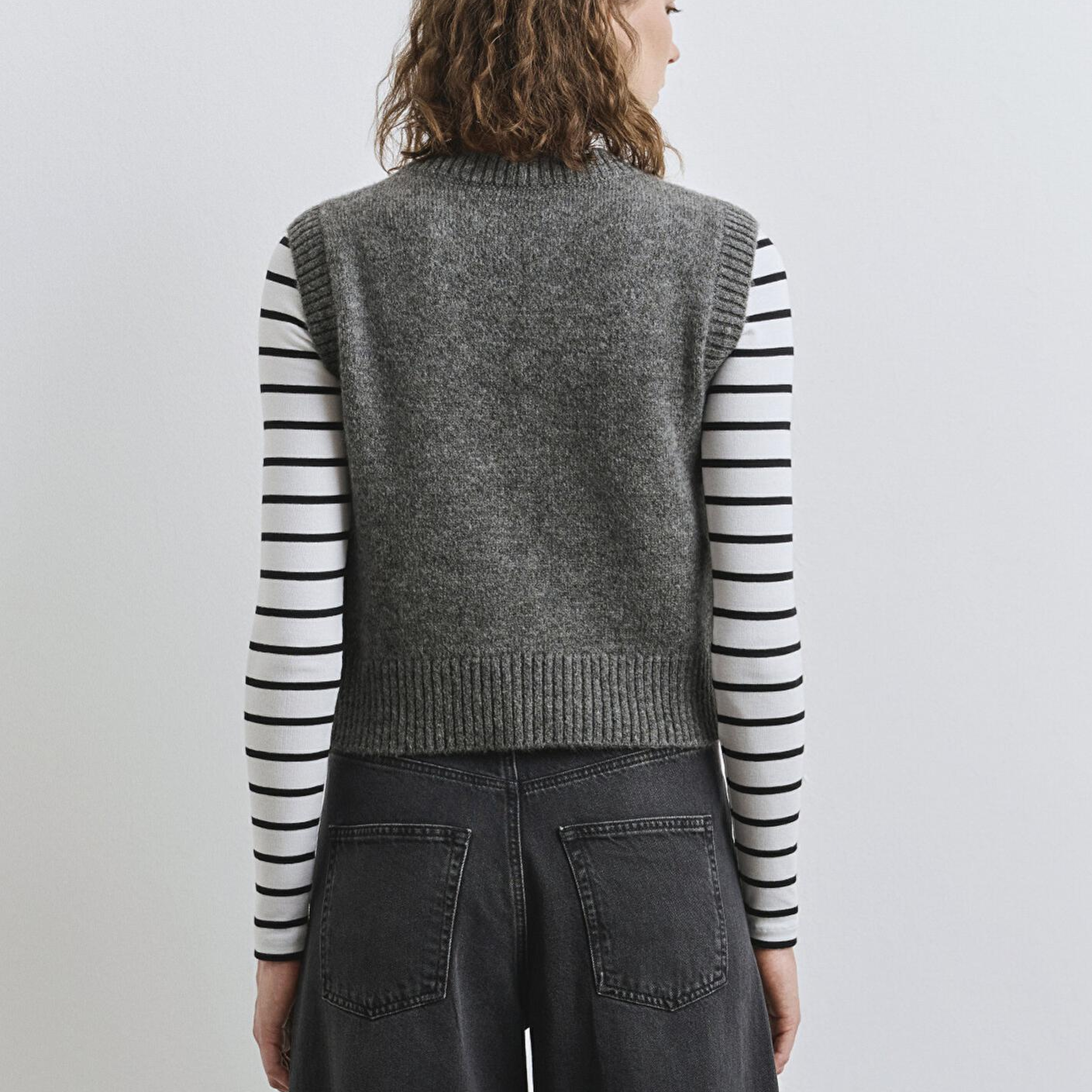 Mavi Yün Karışımlı Antrasit Süveter Slim Fit / Dar Kesim 1710711-87829