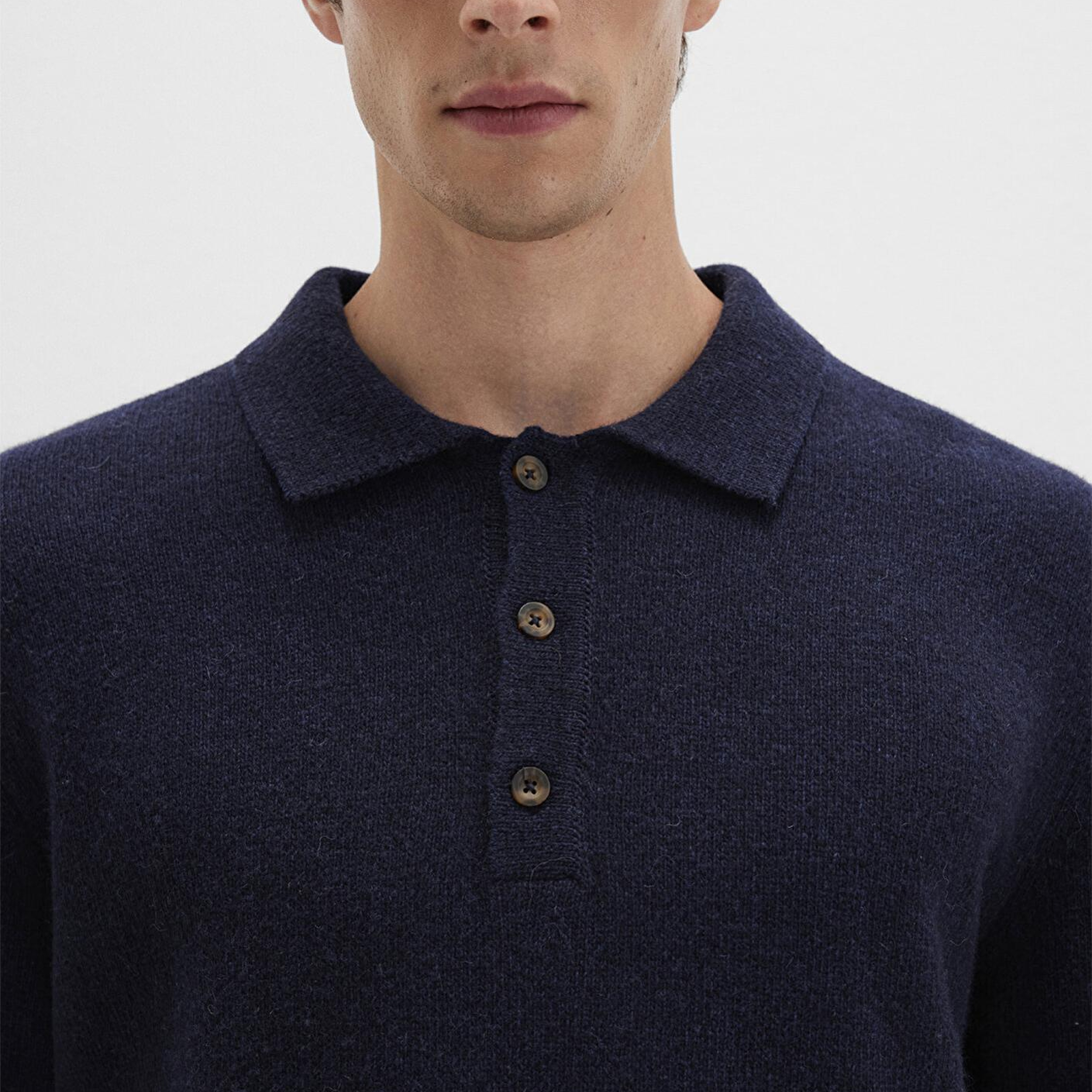 Mavi Yün Karışımlı Lacivert Triko Polo 0710255-70490