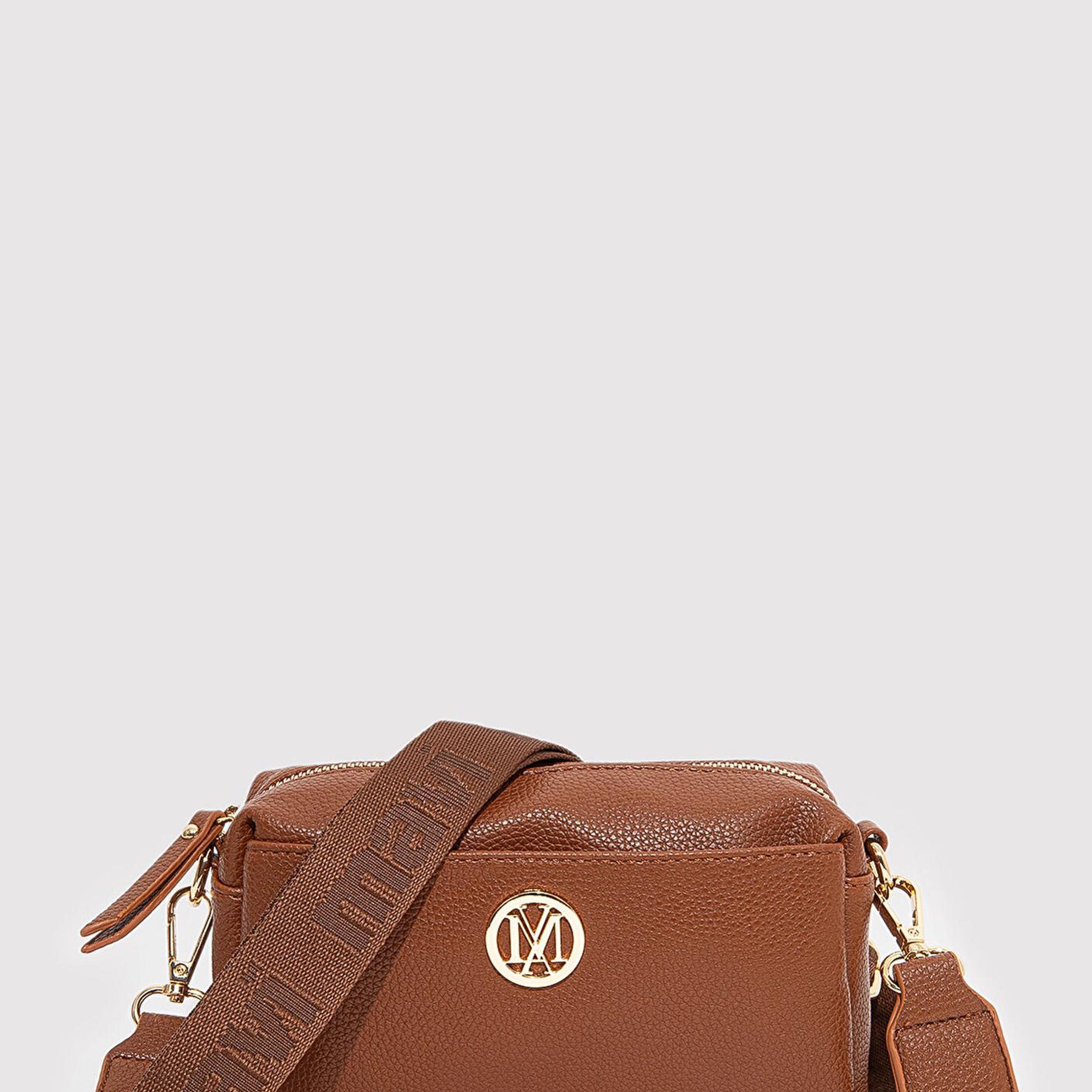 Mavi Mühür Logo Detaylı Kahverengi Çapraz Çanta 1912662-34614