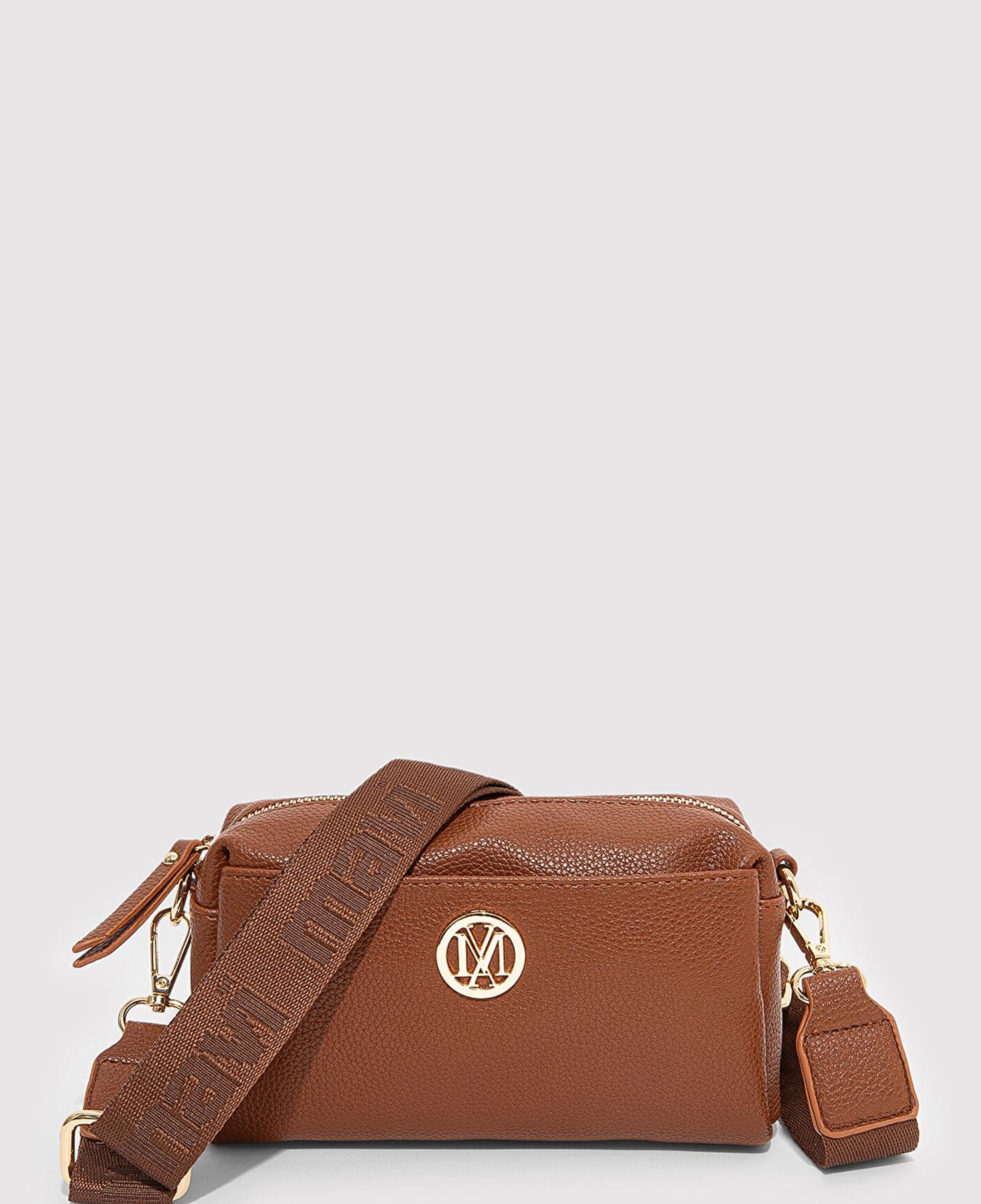 Mavi Mühür Logo Detaylı Kahverengi Çapraz Çanta 1912662-34614
