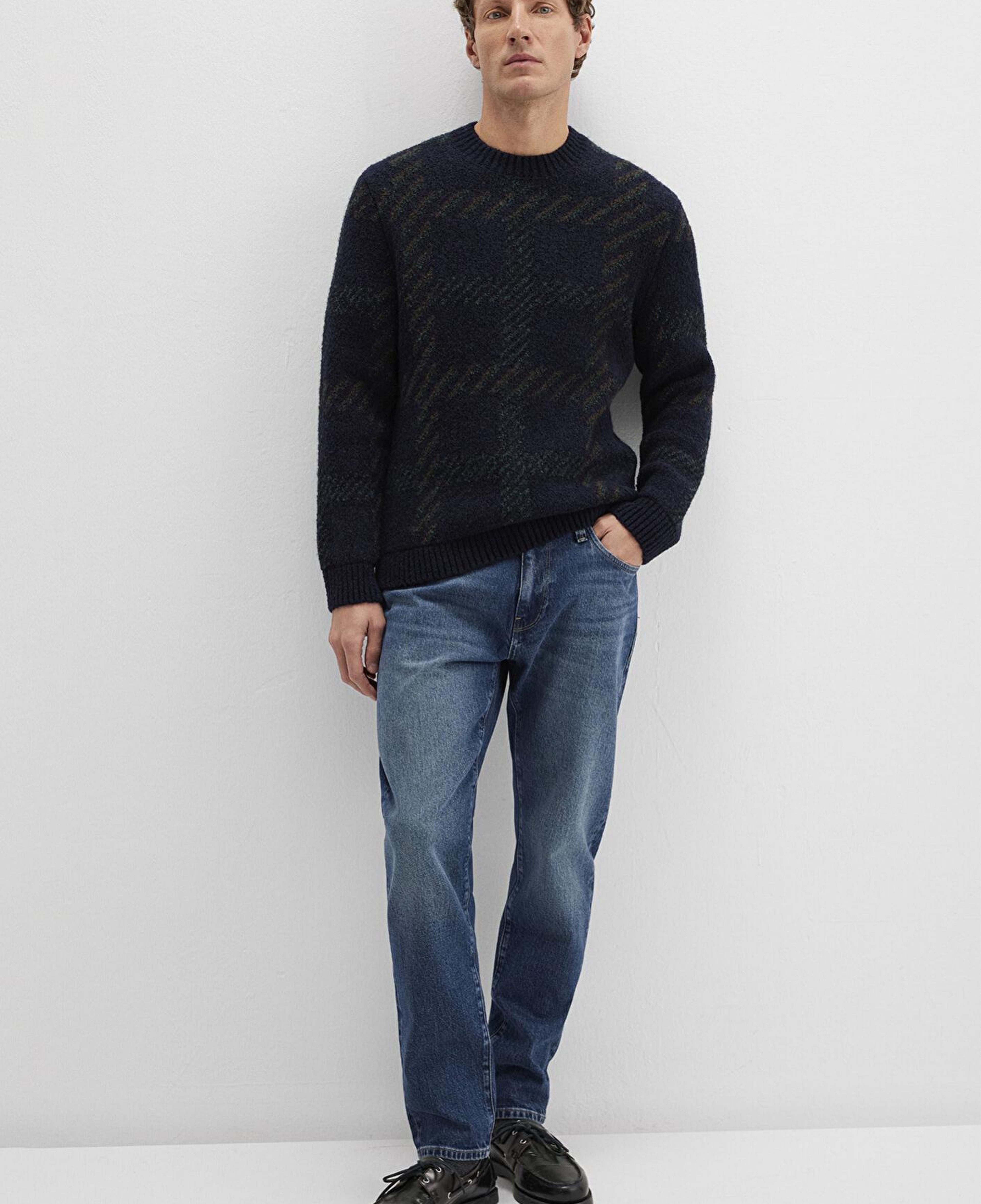 Mavi Yün Karışımlı Lacivert Kazak Regular Fit / Normal Kesim 0710333-70497