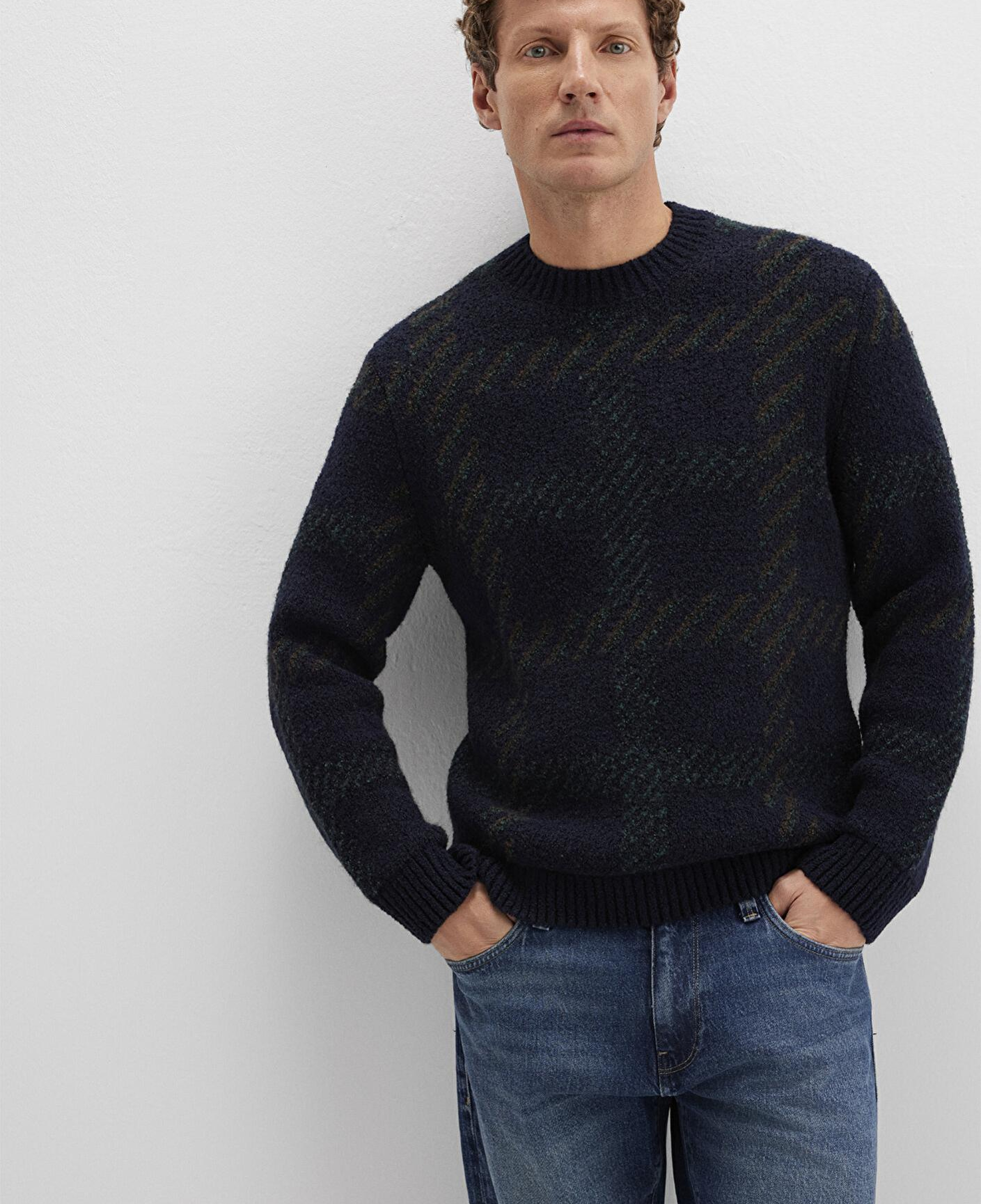 Mavi Yün Karışımlı Lacivert Kazak Regular Fit / Normal Kesim 0710333-70497