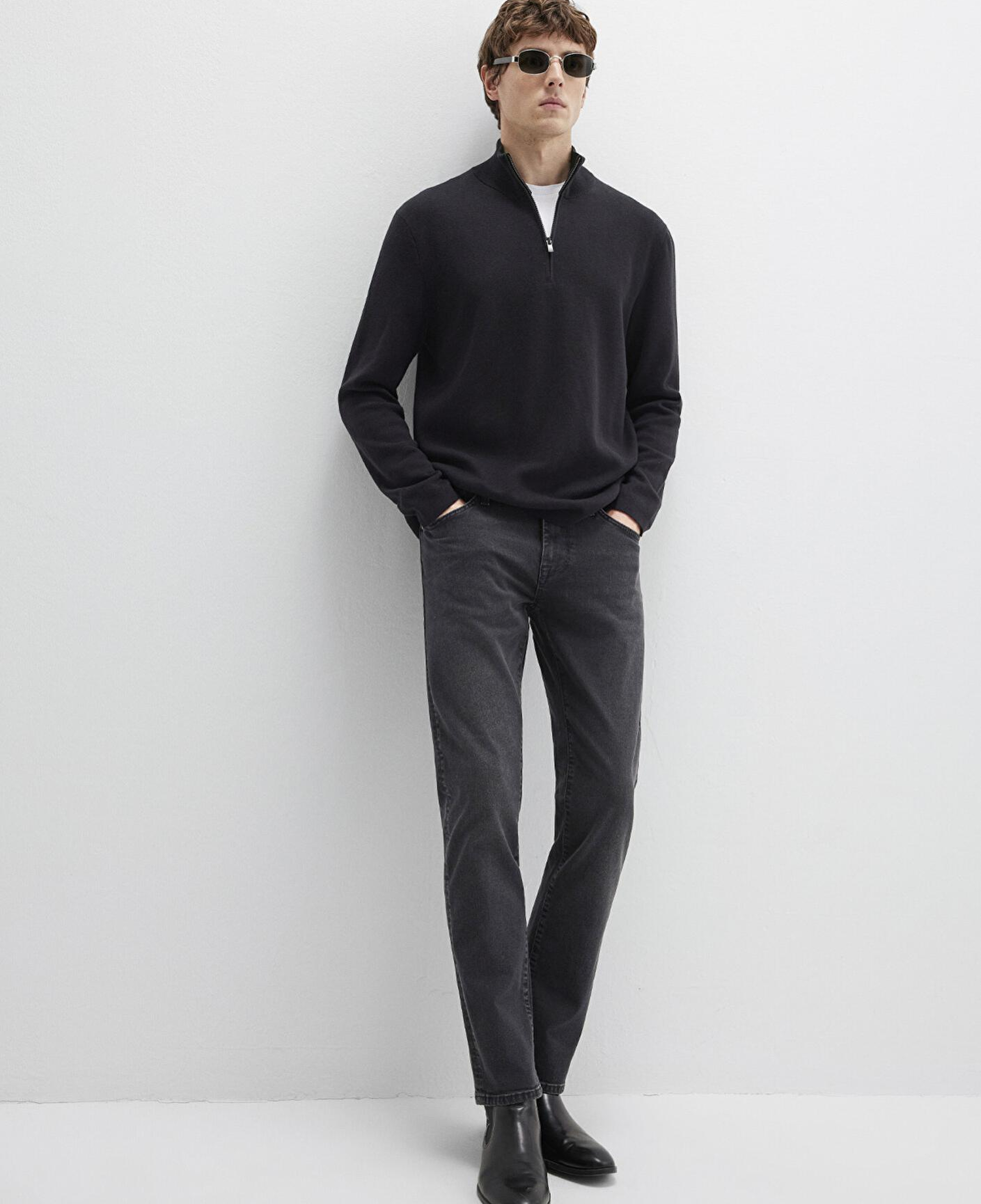 Mavi Siyah Kazak Regular Fit / Normal Kesim 0710328-900