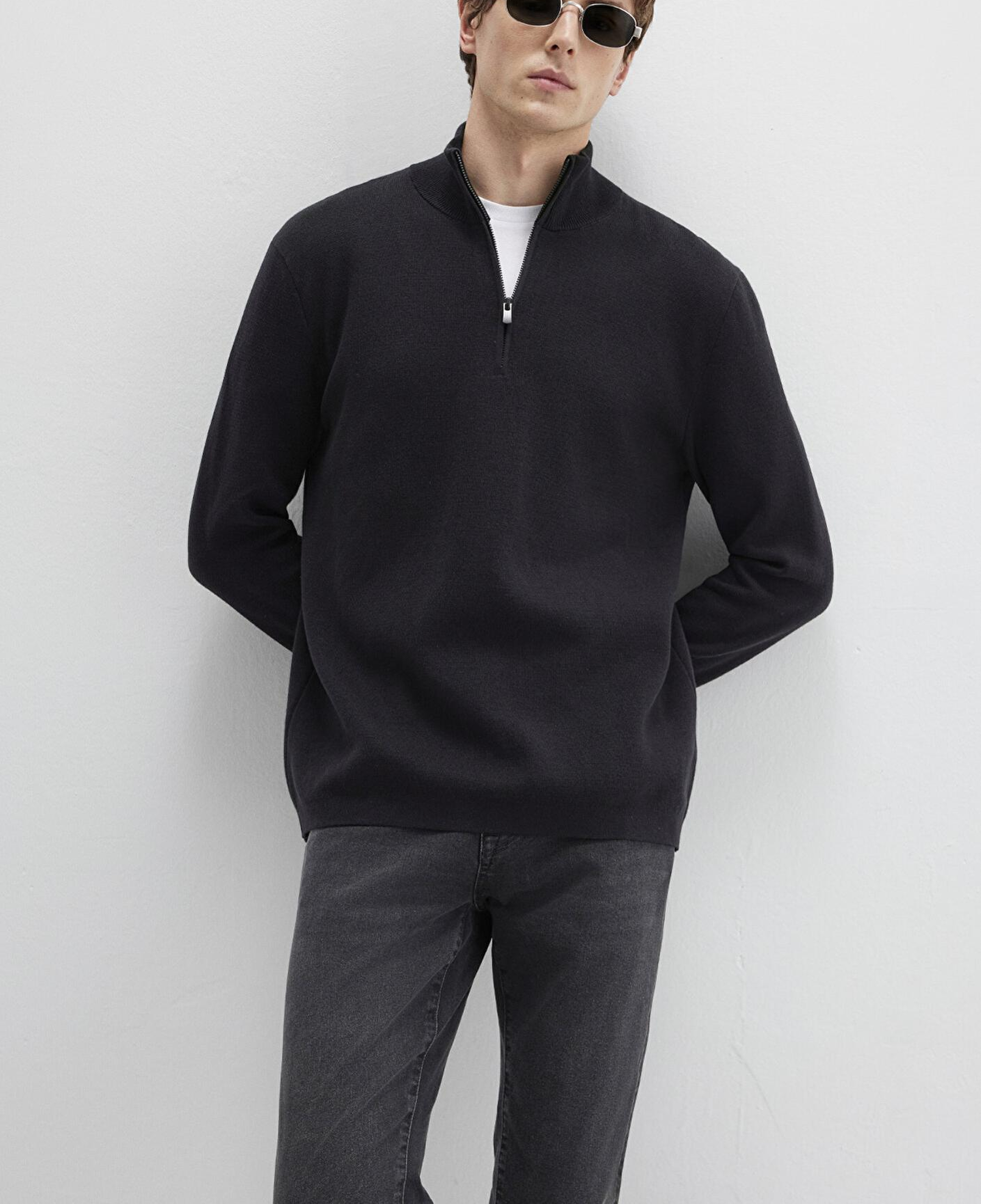 Mavi Siyah Kazak Regular Fit / Normal Kesim 0710328-900