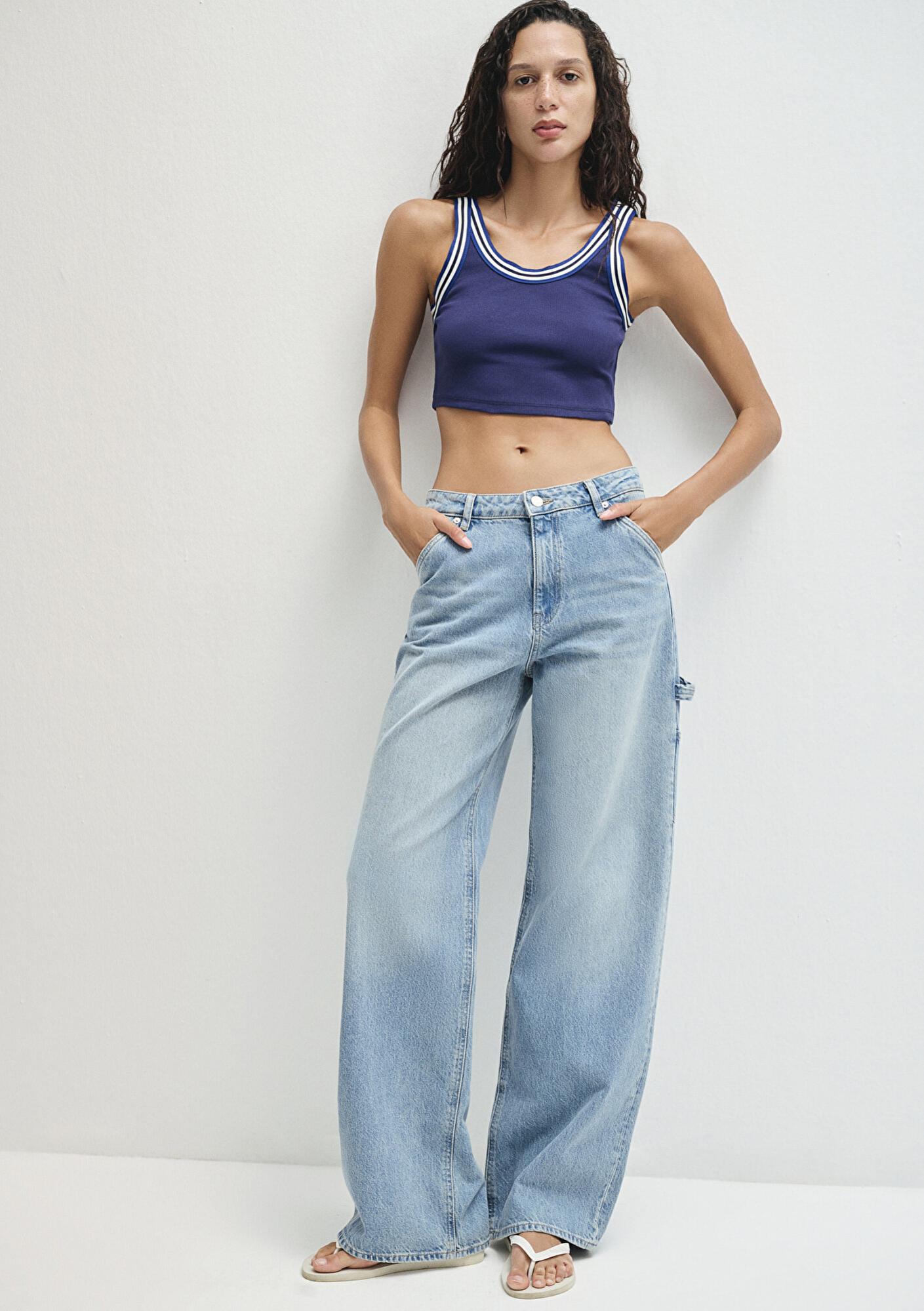 Mavi Kimberly 90lar Gölgeli Açık Mavi Jean Pantolon 1010626-90566