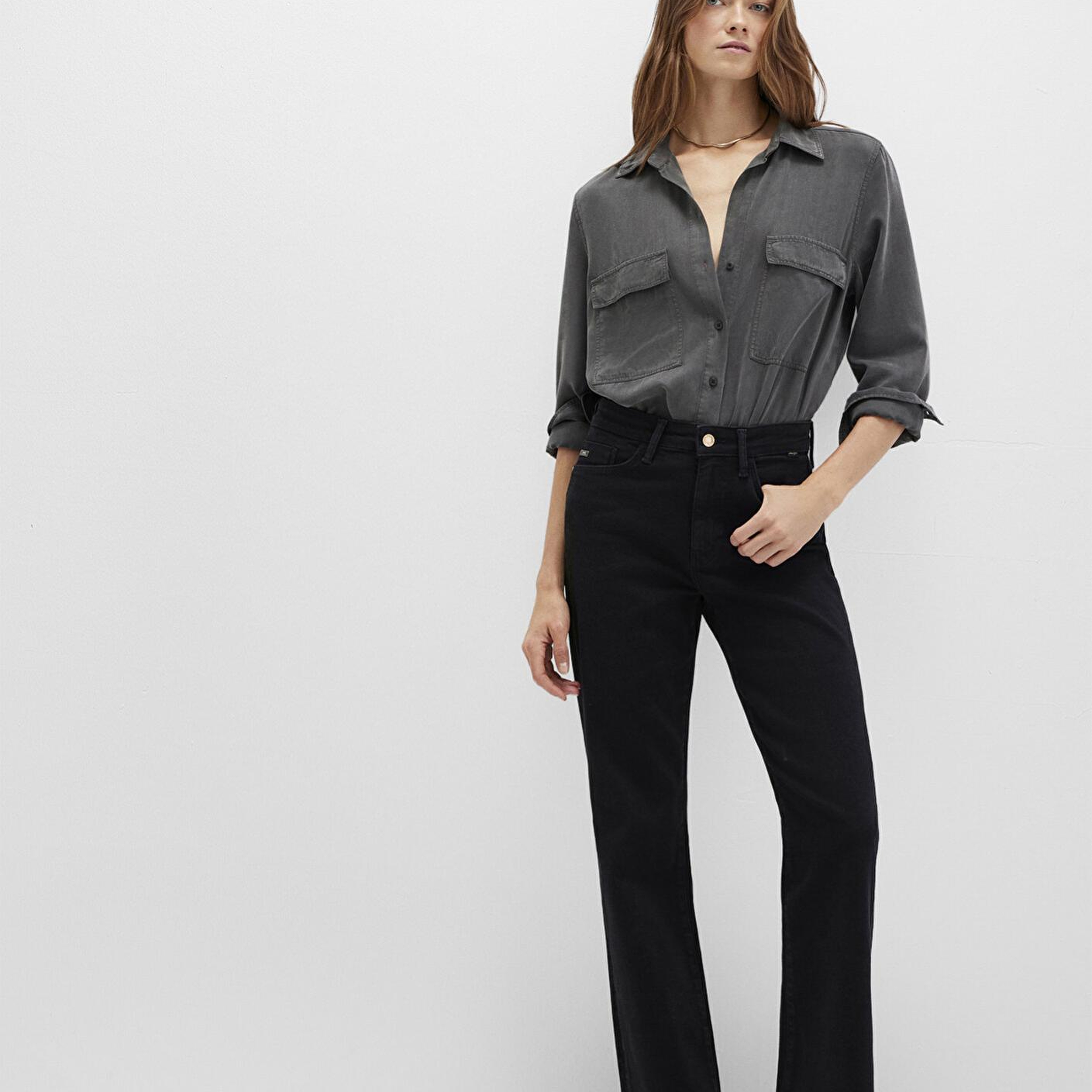 Mavi Bliss Gold Premium Gri Smoke Jean Pantolon 101437-90855