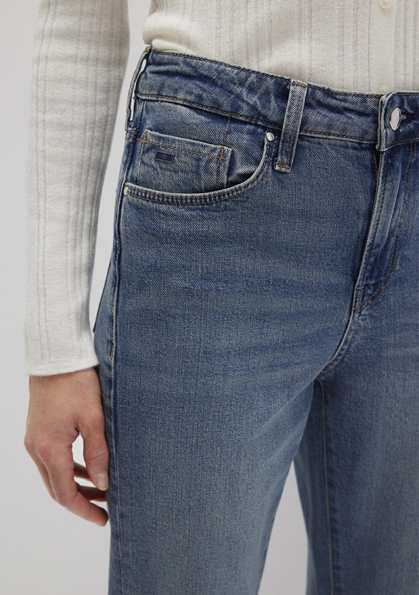 Mavi Cindy Classic Denim Gölgeli Indigo Mavisi Jean Pantolon 100277-90498