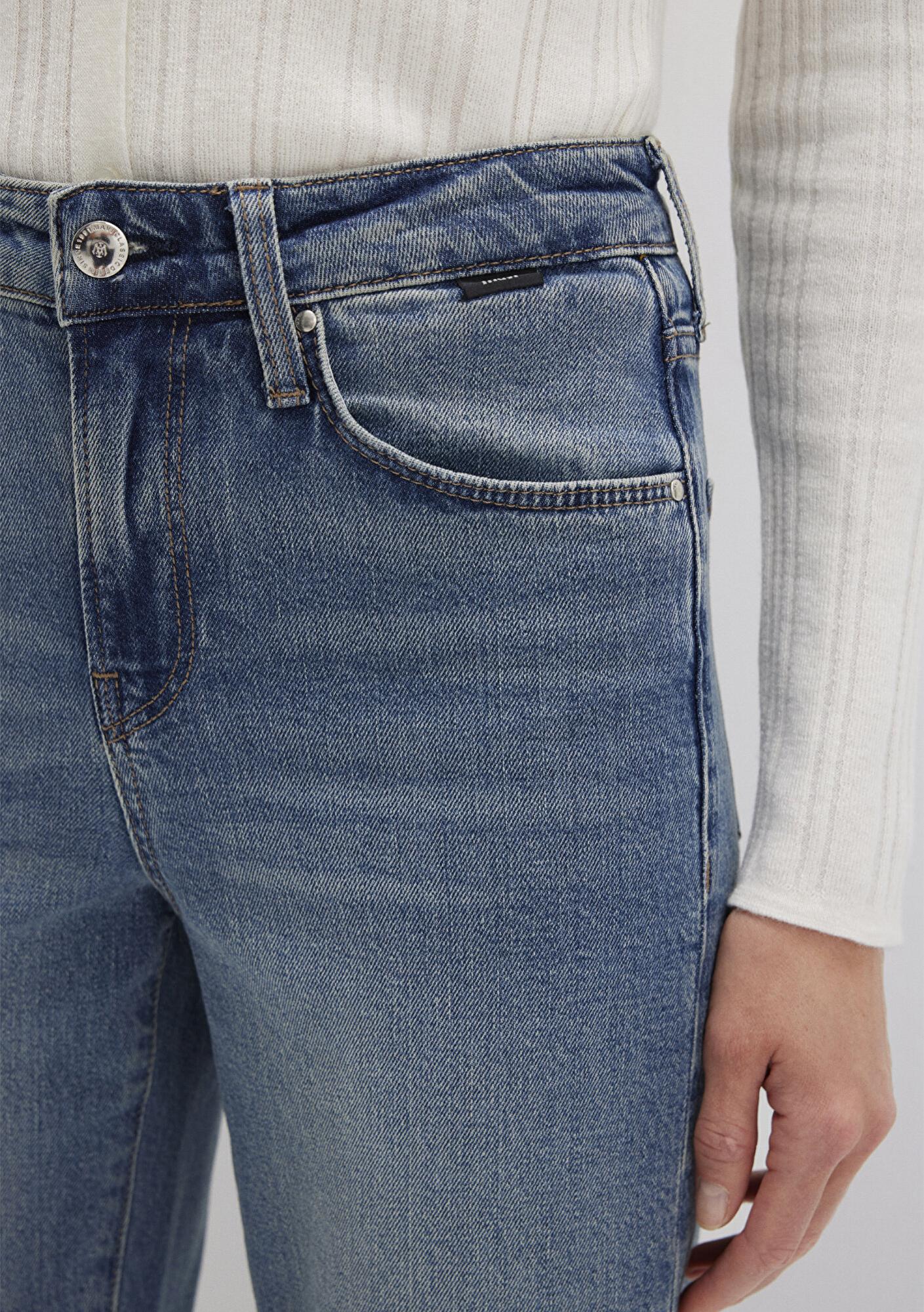 Mavi Cindy Classic Denim Gölgeli Indigo Mavisi Jean Pantolon 100277-90498