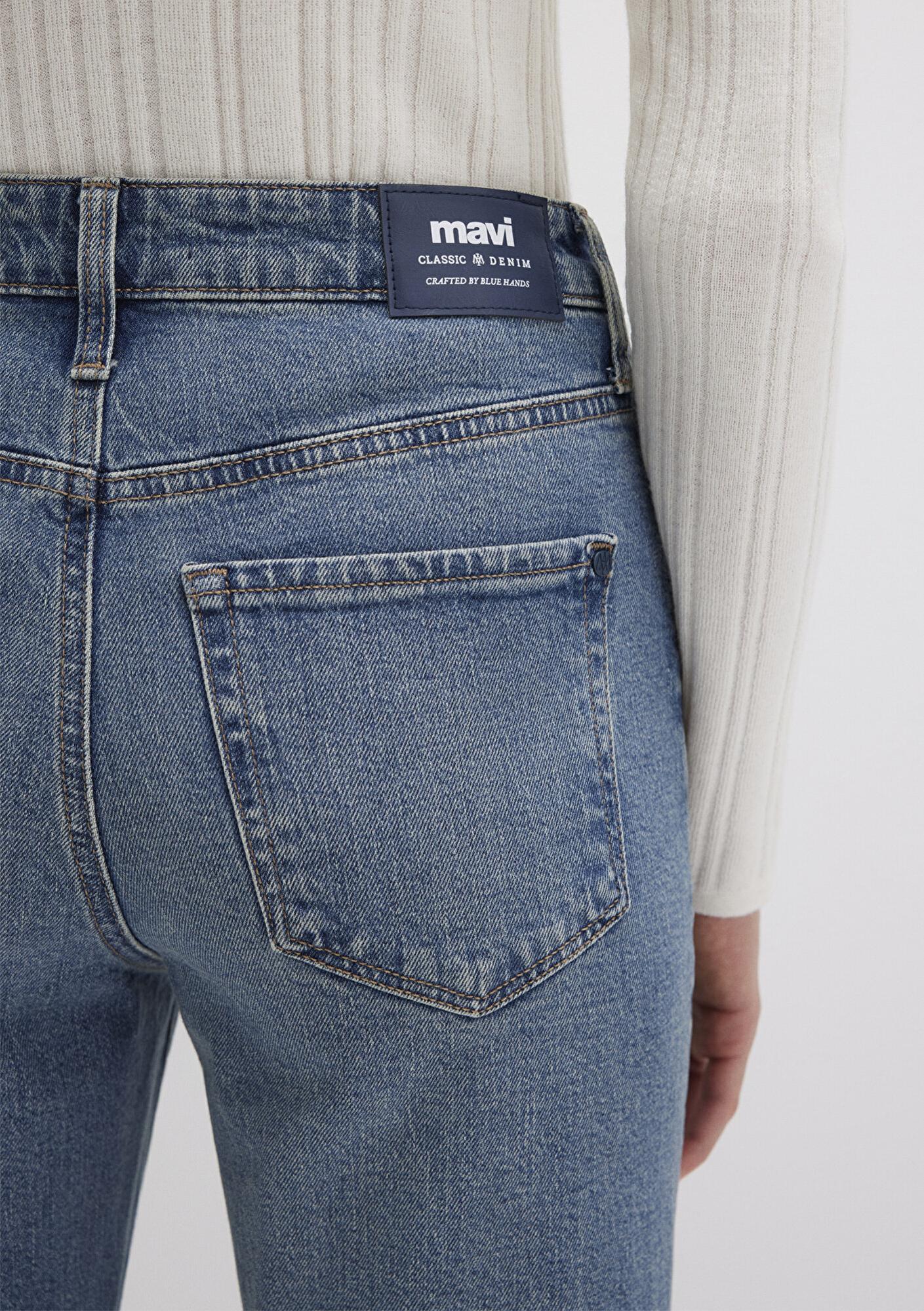Mavi Cindy Classic Denim Gölgeli Indigo Mavisi Jean Pantolon 100277-90498