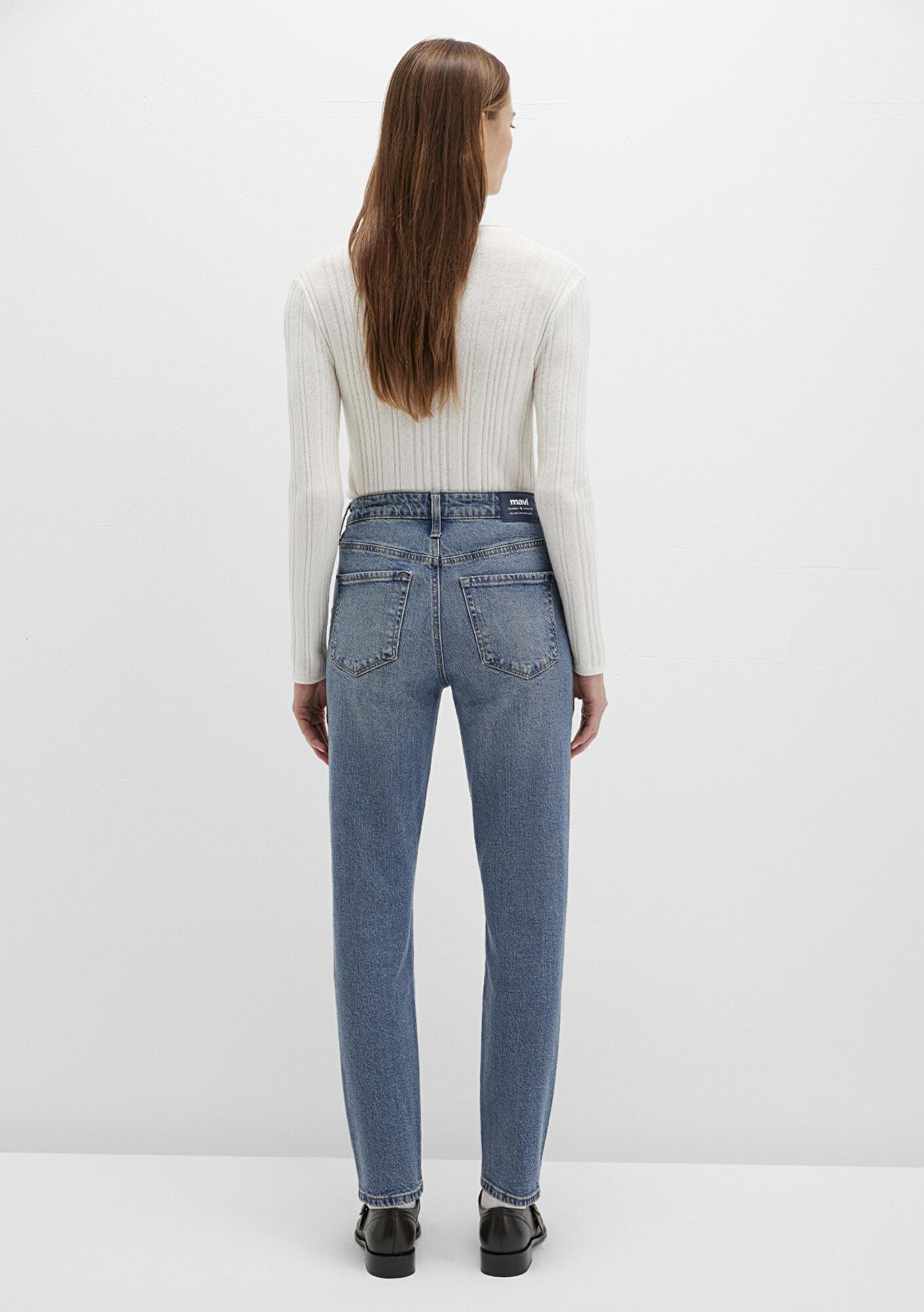 Mavi Cindy Classic Denim Gölgeli Indigo Mavisi Jean Pantolon 100277-90498