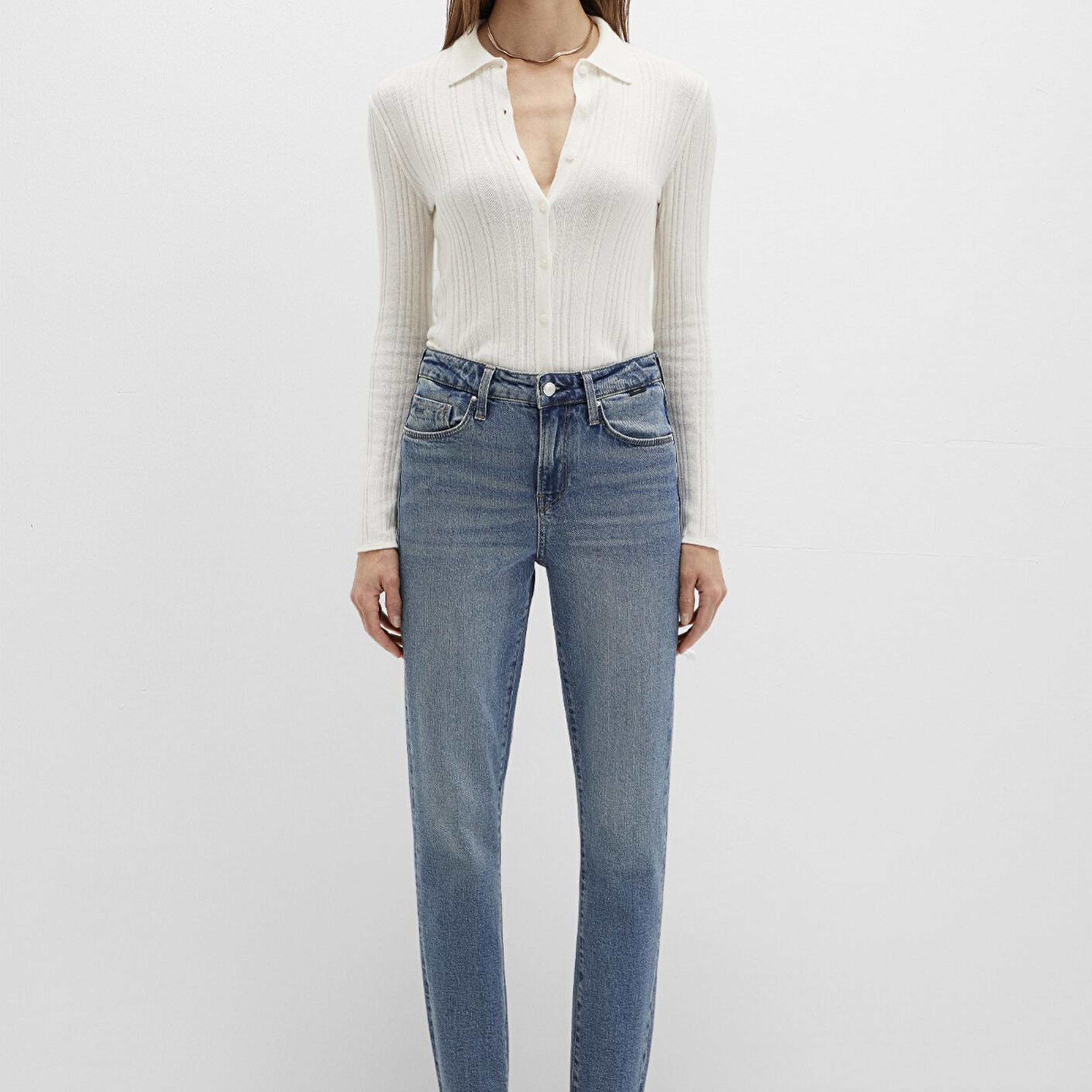 Mavi Cindy Classic Denim Gölgeli Indigo Mavisi Jean Pantolon 100277-90498